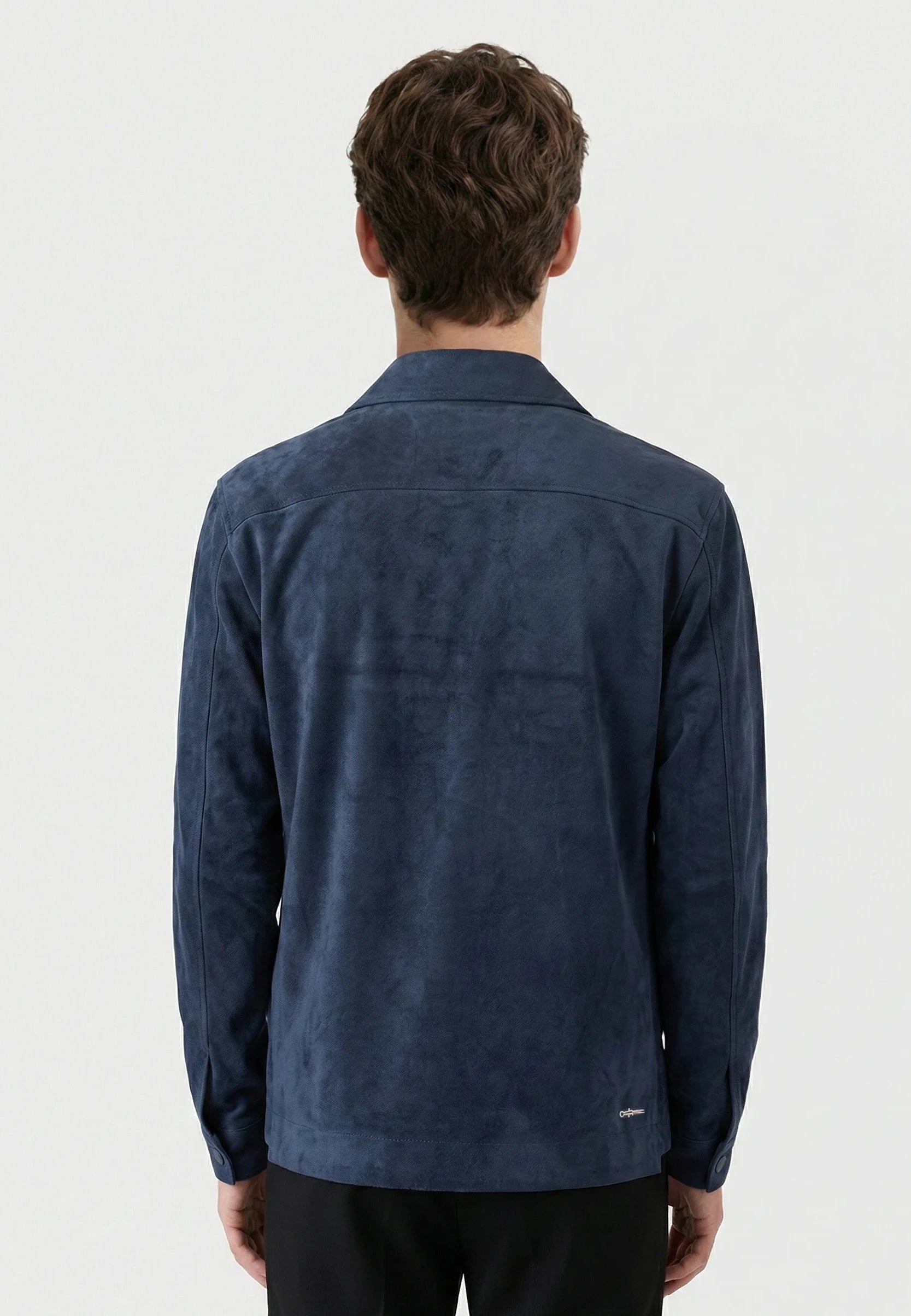 Nash vegan suede jacket - Blue