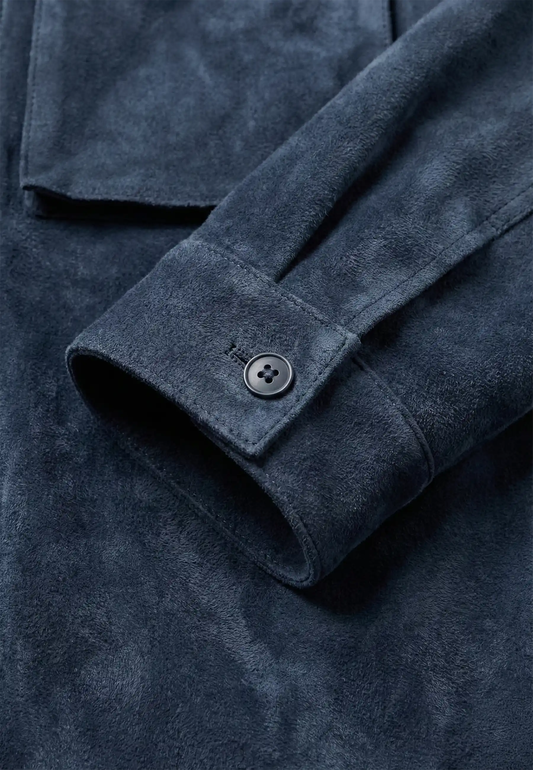 Nash vegan suede jacket - Blue