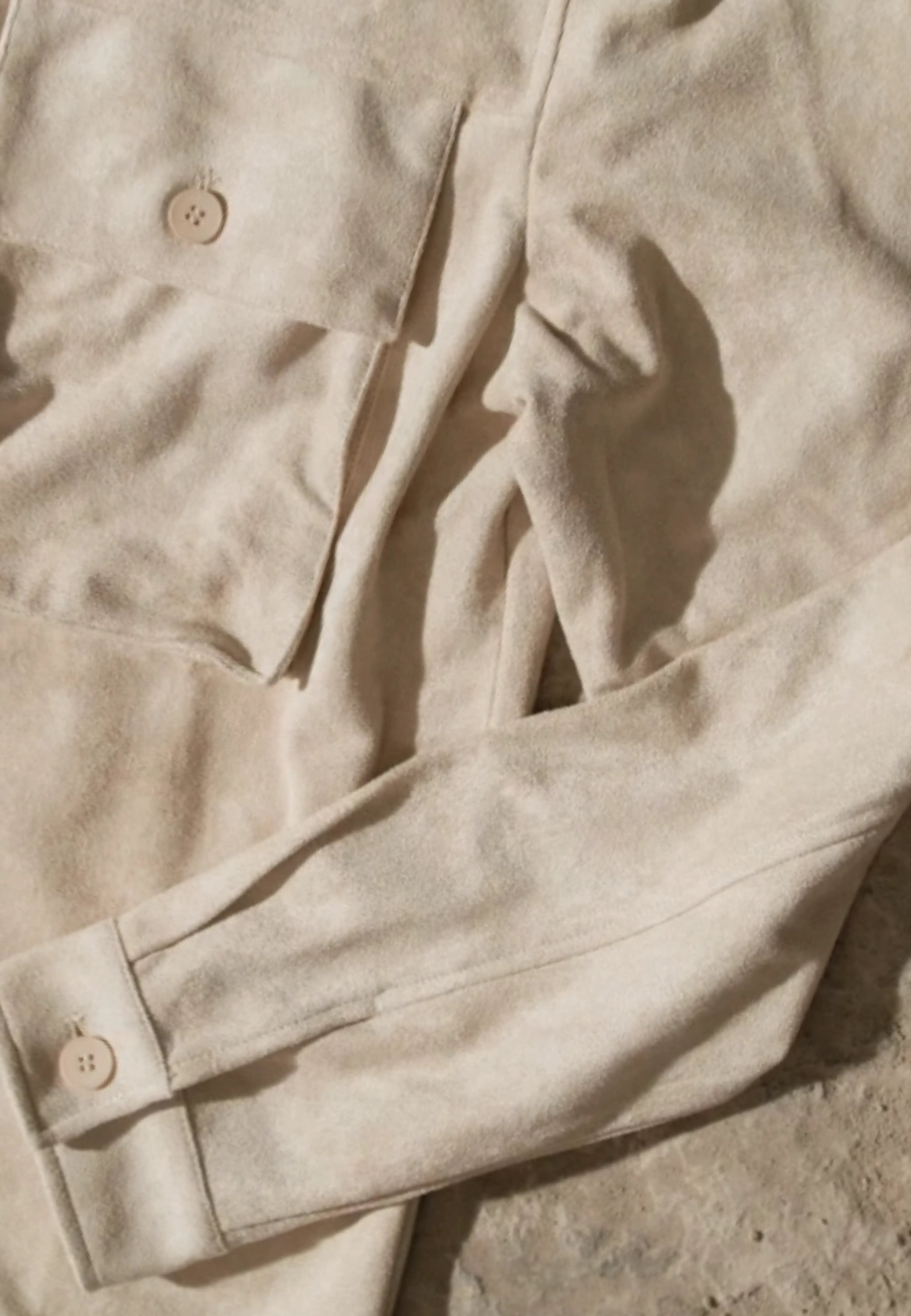 Nash vegan suede jacket - Beige