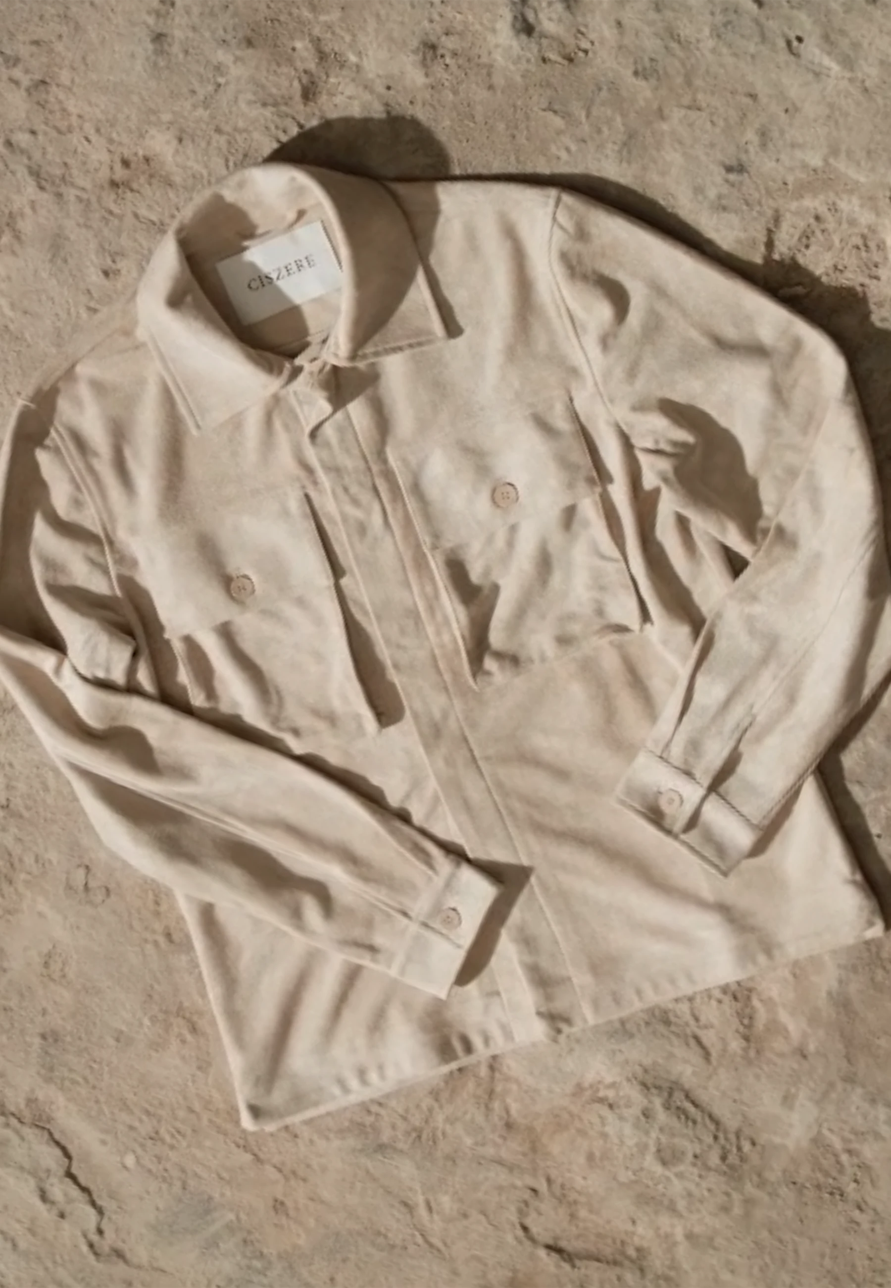 Nash vegan suede jacket - Beige