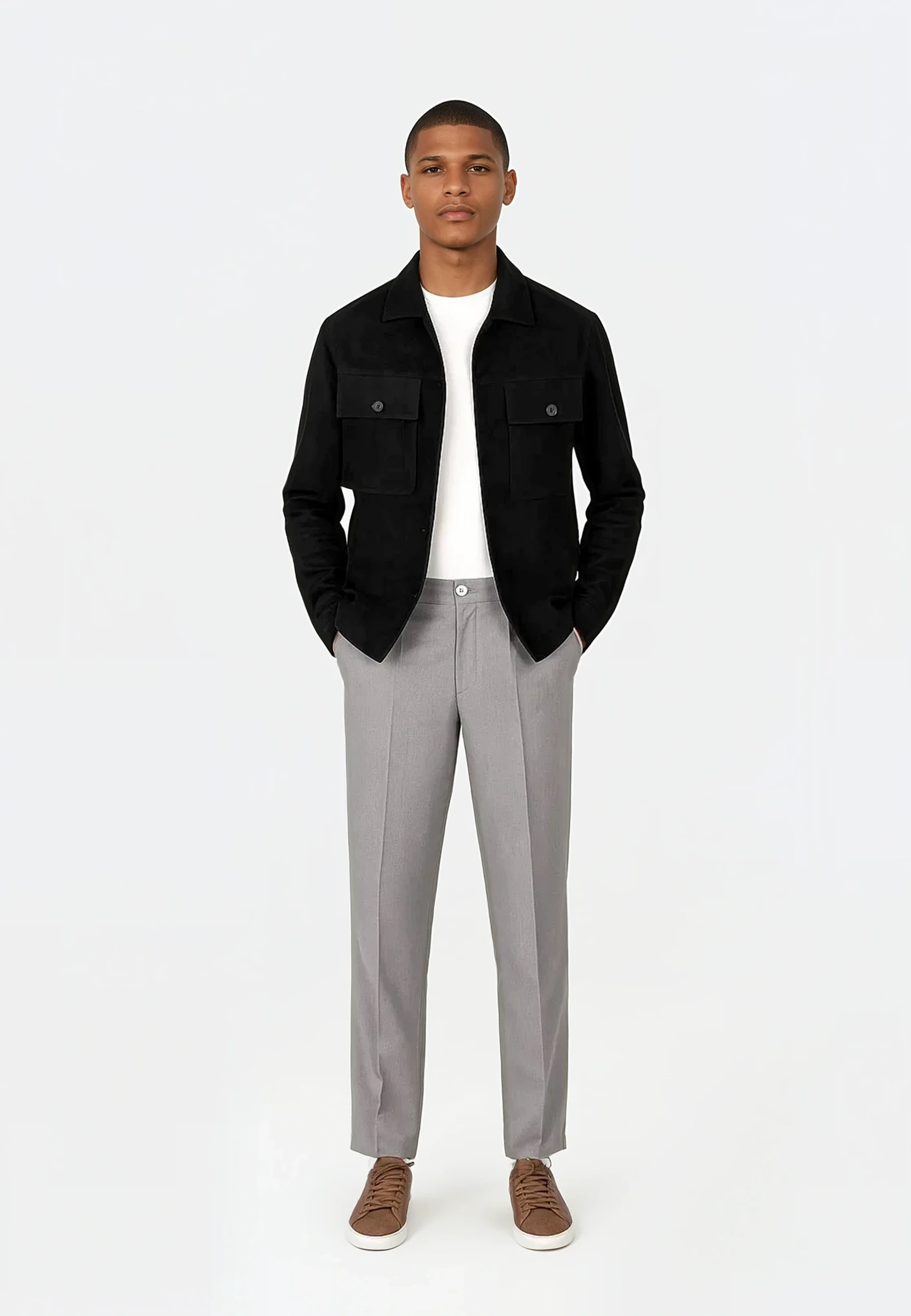 Nash vegan suede jacket - Black