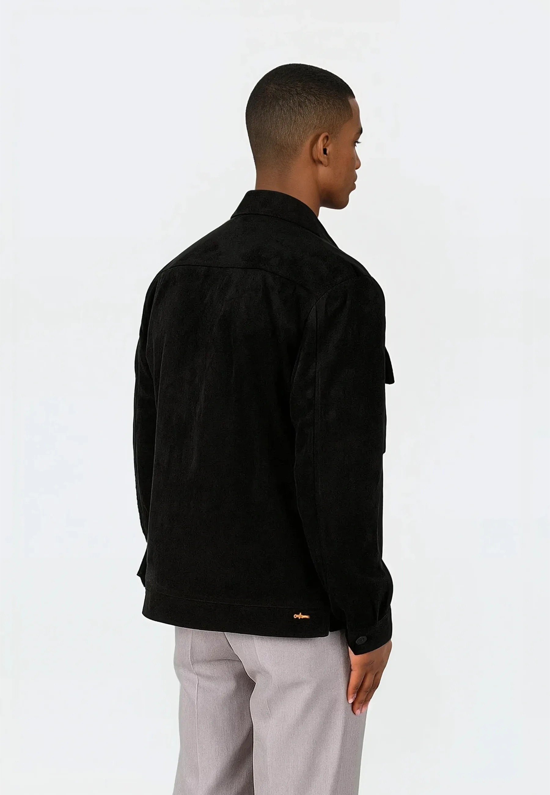 Nash vegan suede jacket - Black