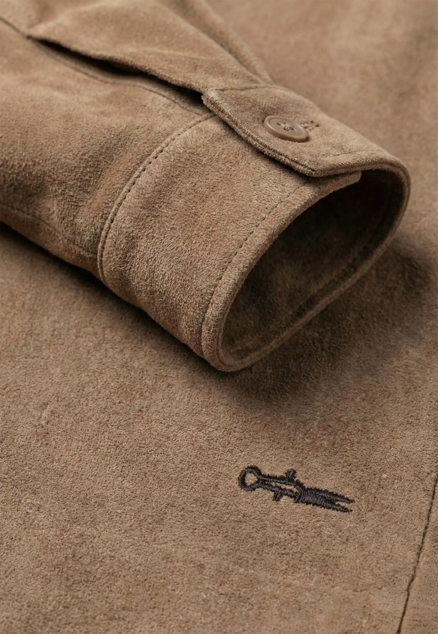 Nash vegan suede jacket - Brown