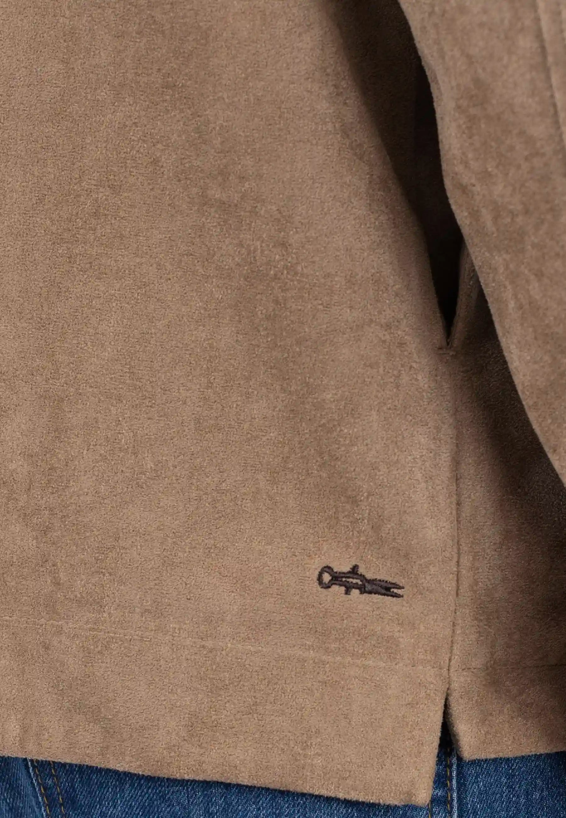 Nash vegan suede jacket - Brown