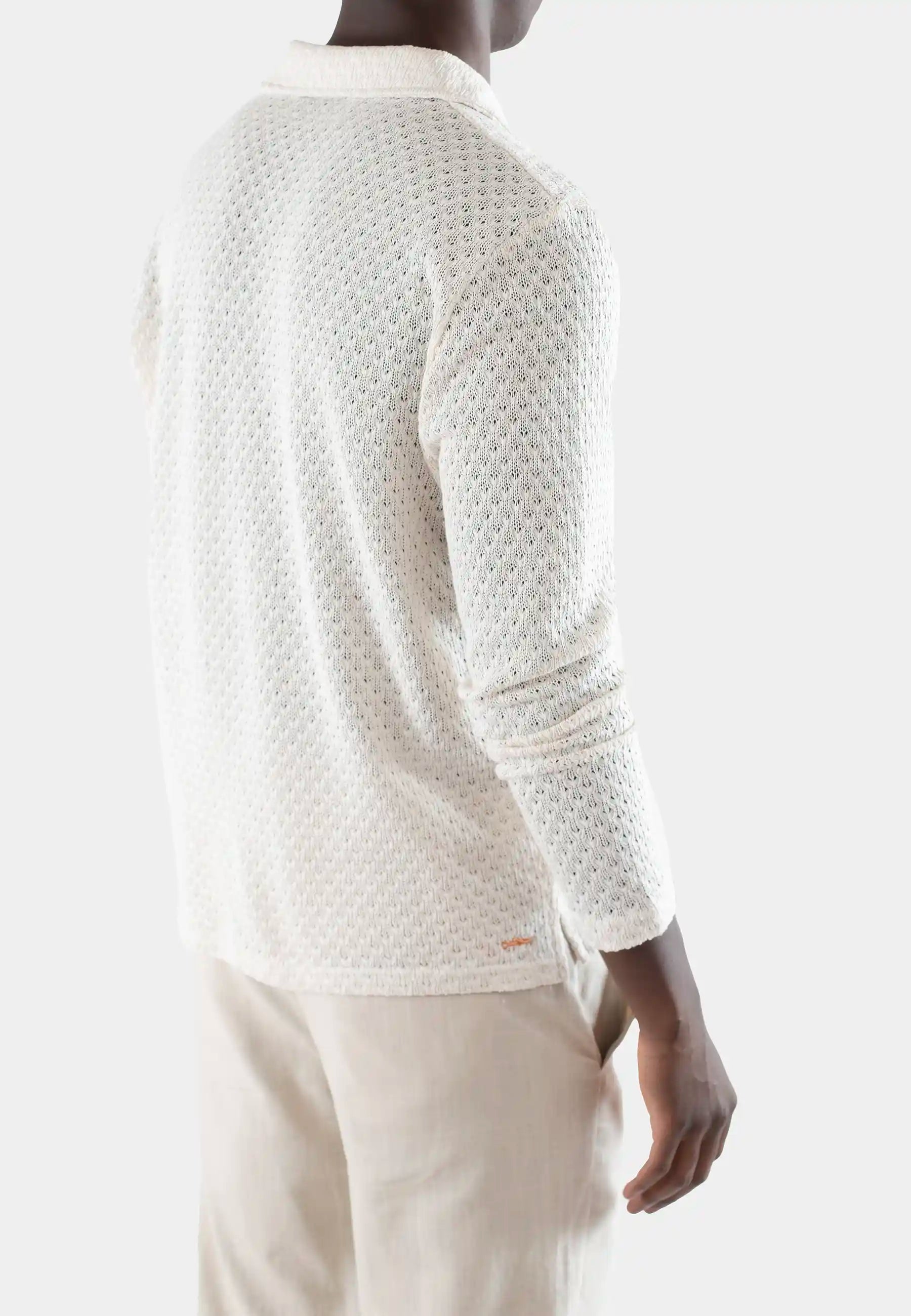 Nelson crochet shirt - off-white