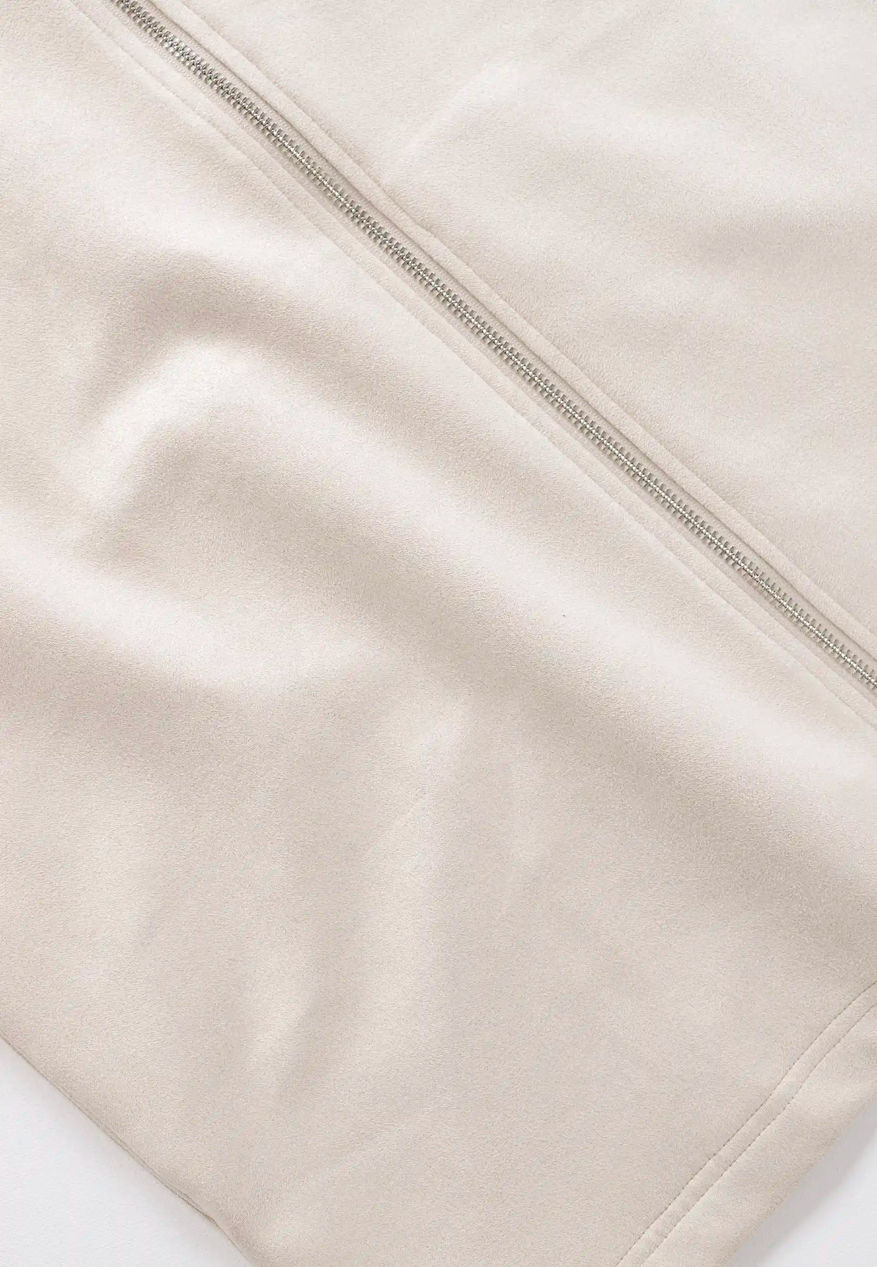 Neo vegan suede overshirt 2.0 - Beige