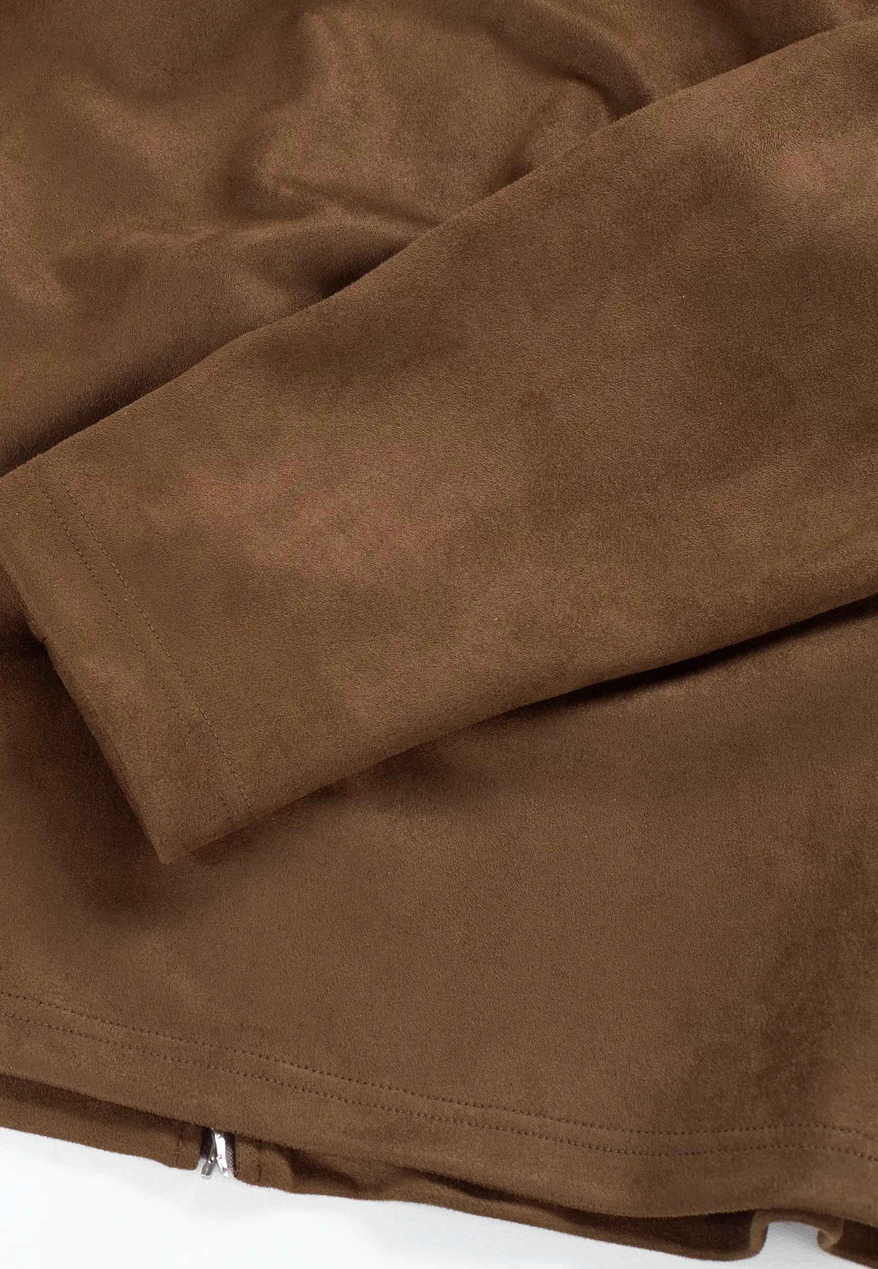 Neo vegan suede overshirt 2.0 - Brown
