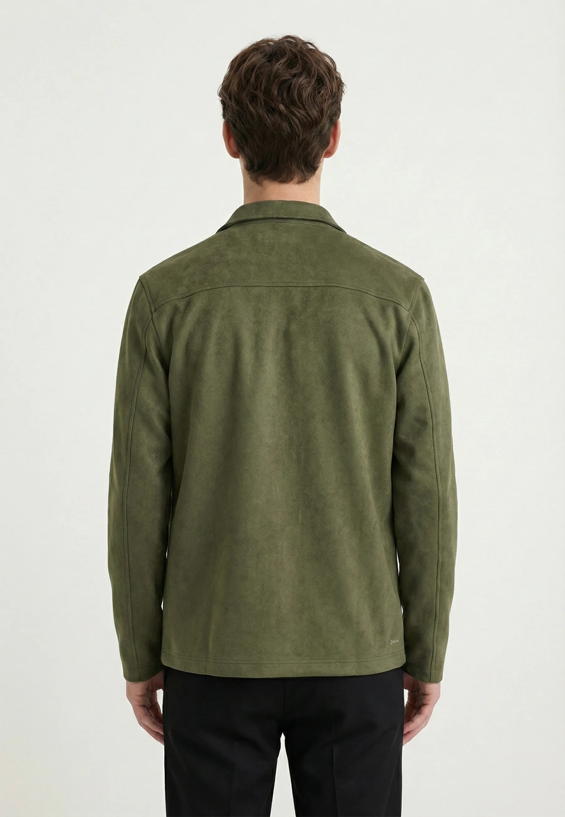 Neo vegan suede overshirt 2.0 - Green