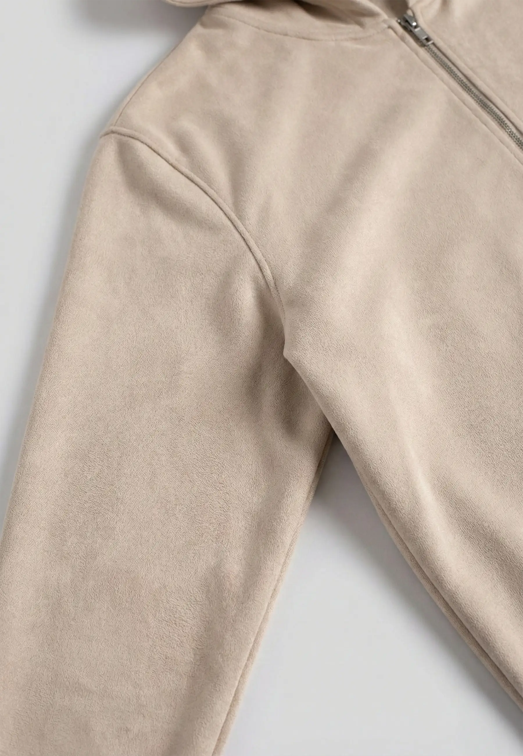 Nikolaj vegan zip hoodie - Beige