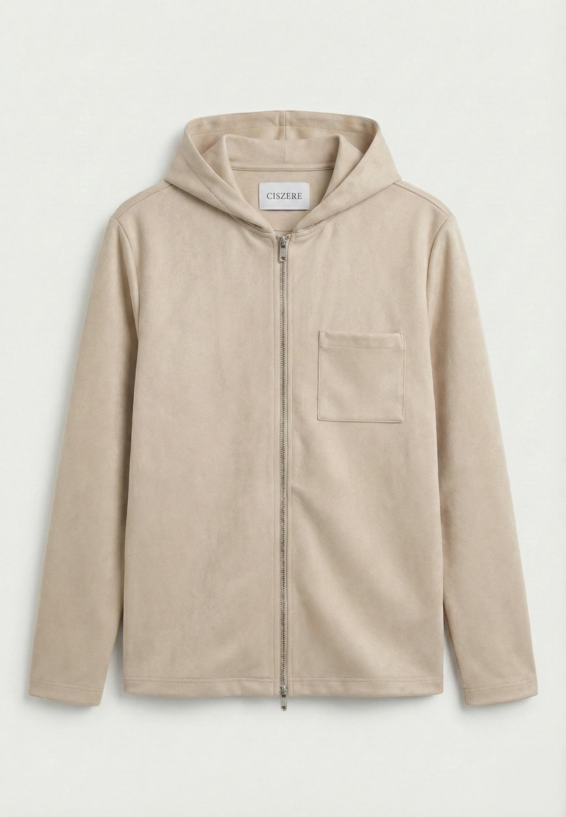 Nikolaj vegan zip hoodie - Beige