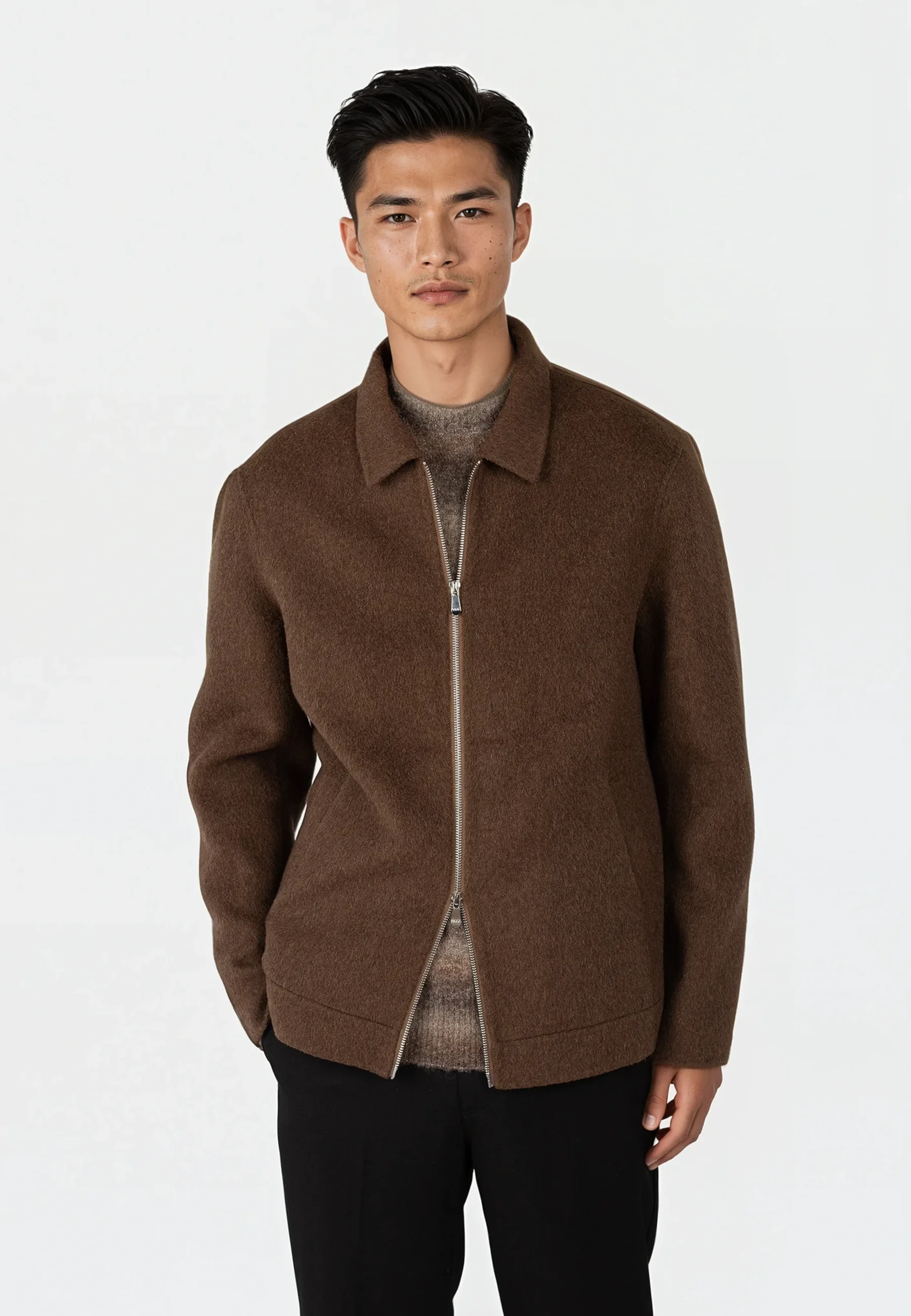 Quinn wool jacket - Brown