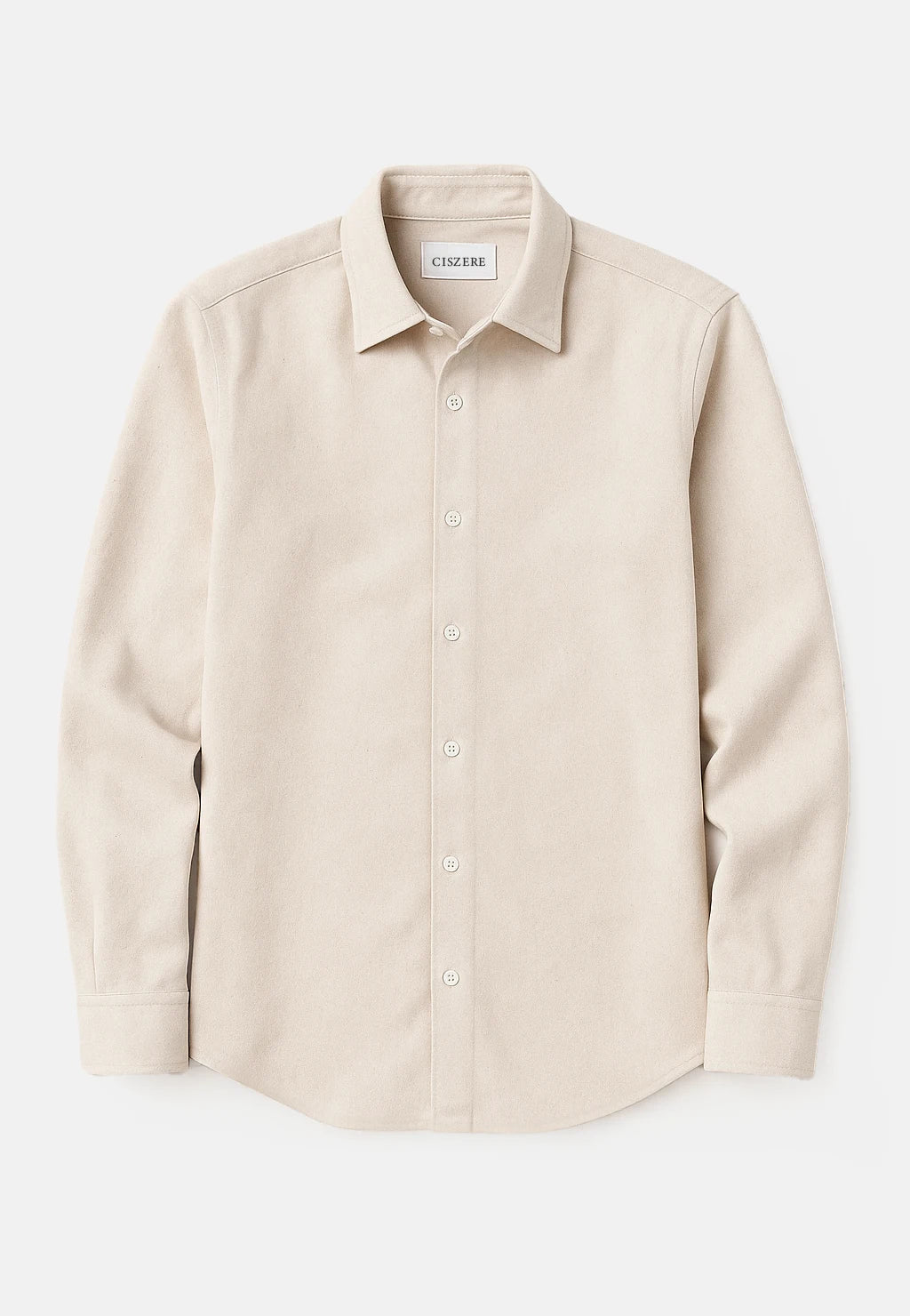 Shift brushed flannel shirt - Beige