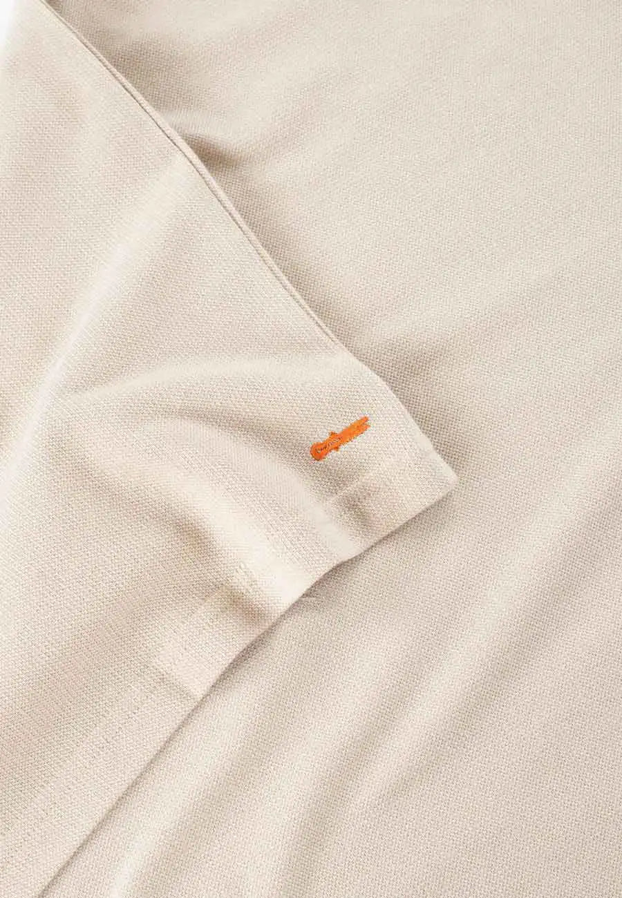 Nelson pique longsleeve - Mojave beige
