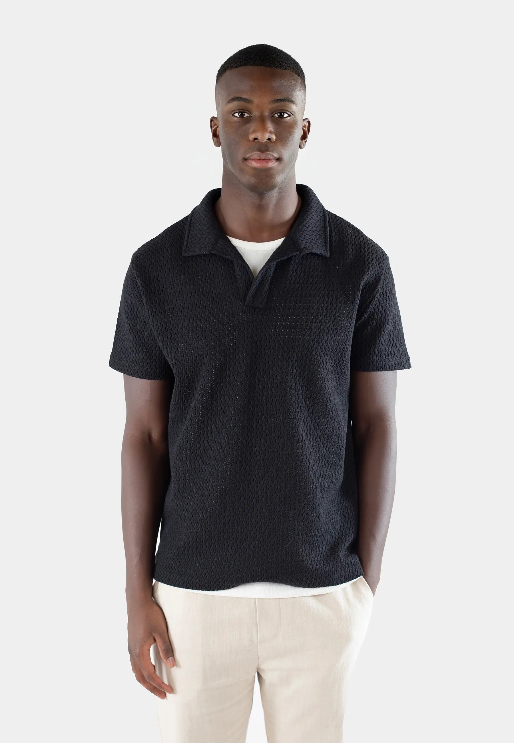 Zane structure shirt - Black