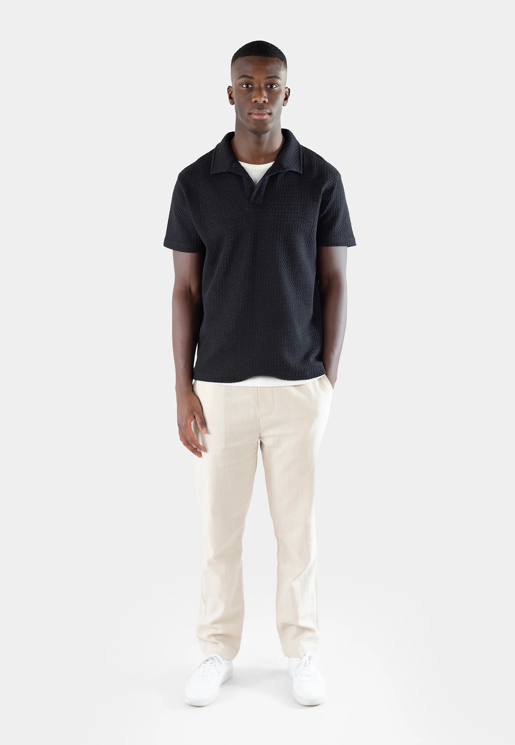 Zane structure shirt - Black