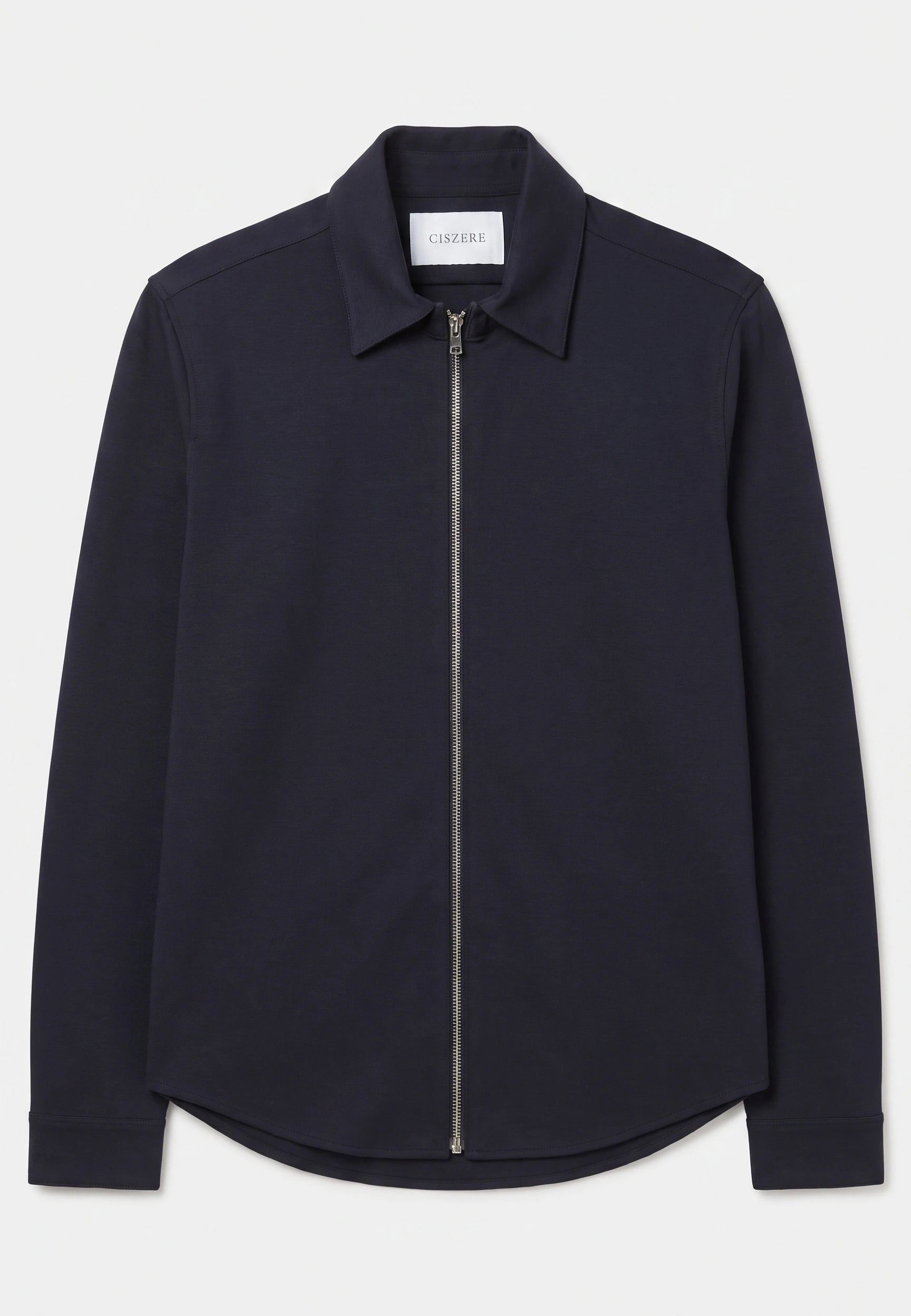 Aden superior stretch overshirt - Navy, flat lay