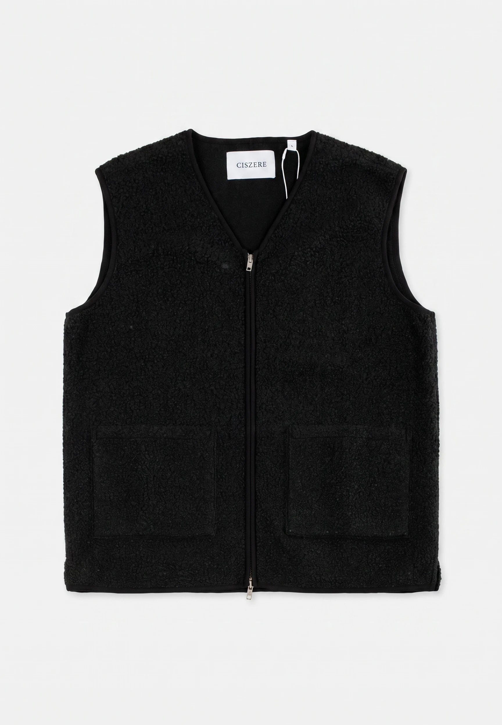 Avery boucle vest - Black, flat lay