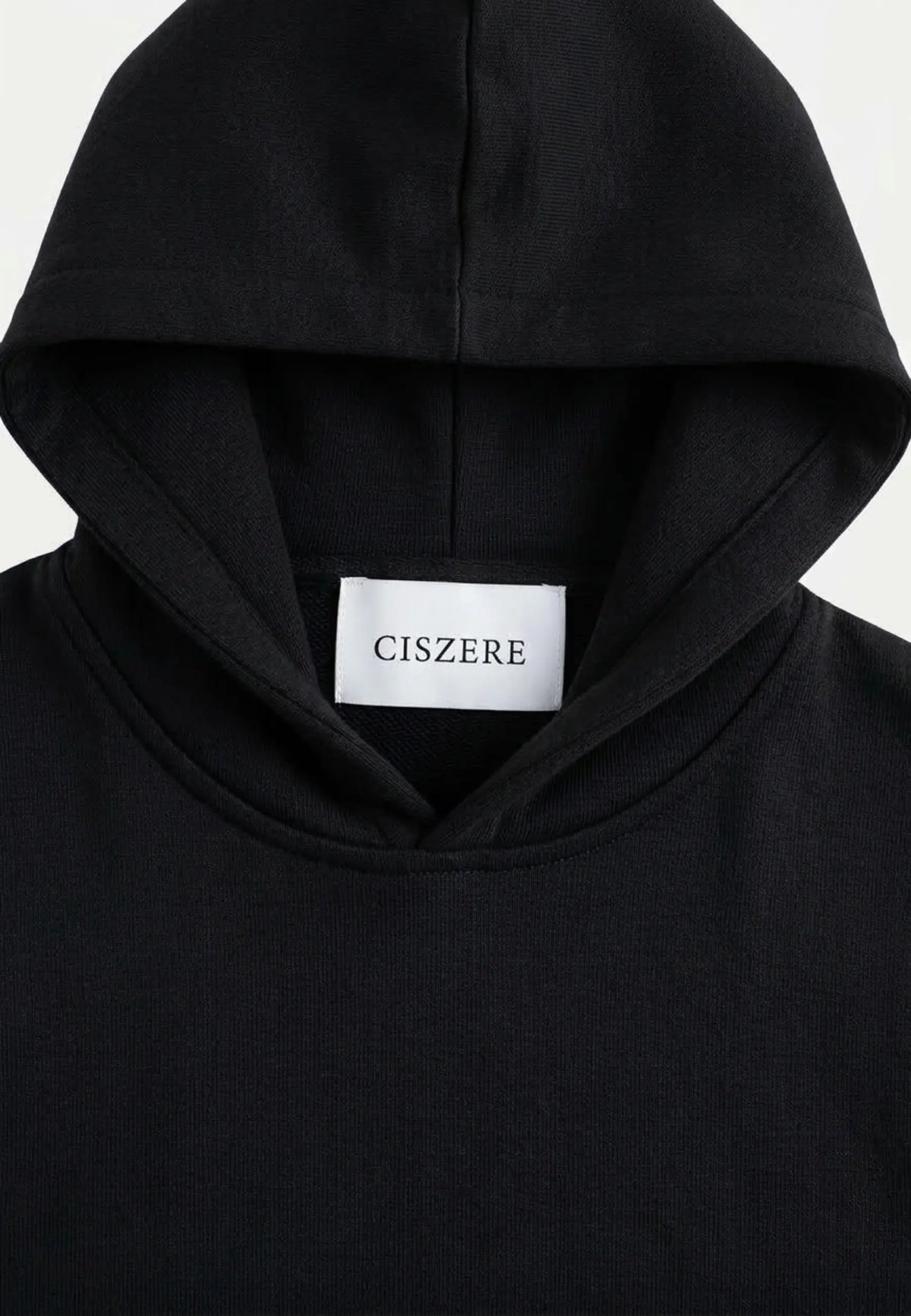 Cedric knitted hoodie - Black, on model