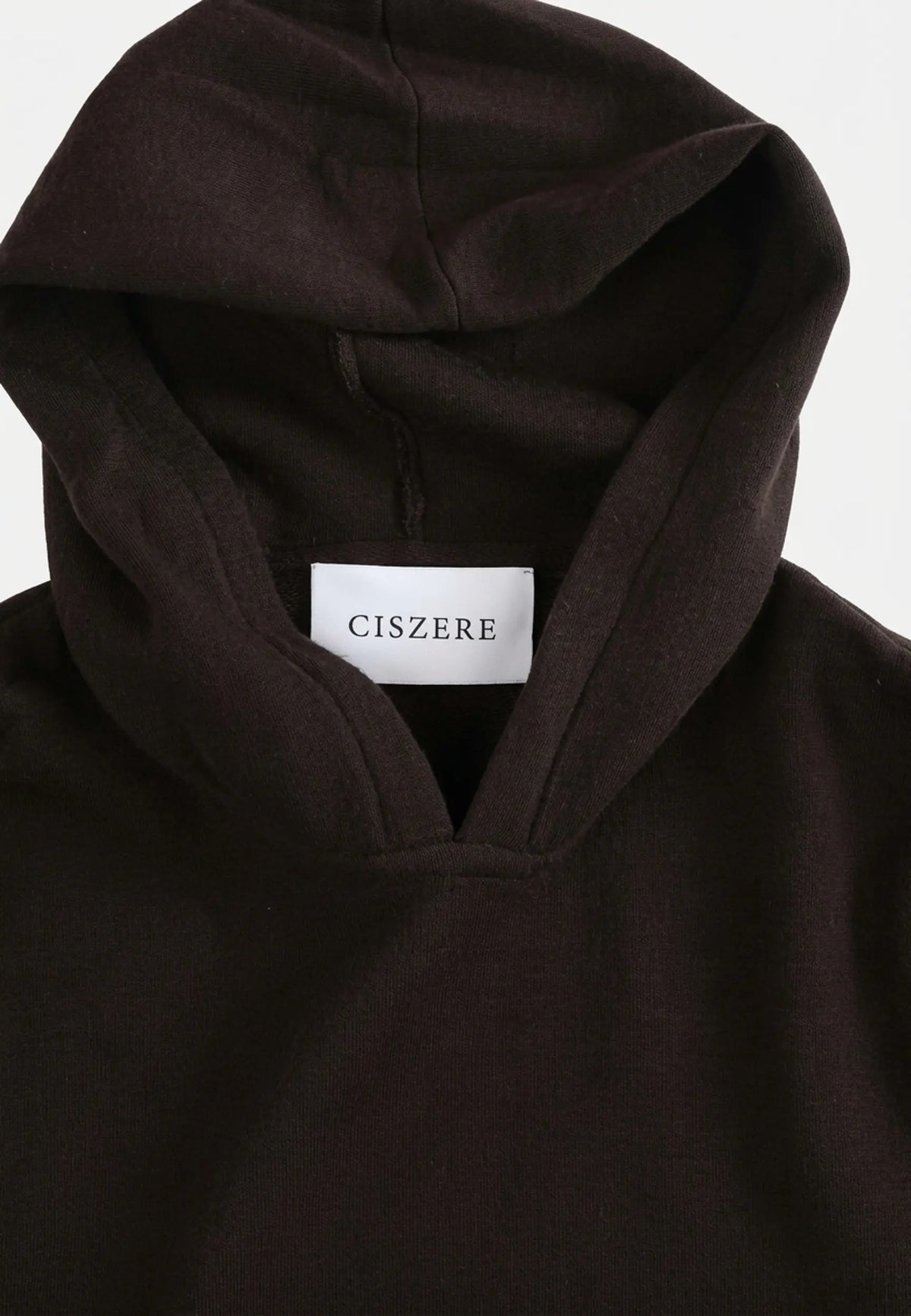 Cedric knitted hoodie - Brown, flat lay