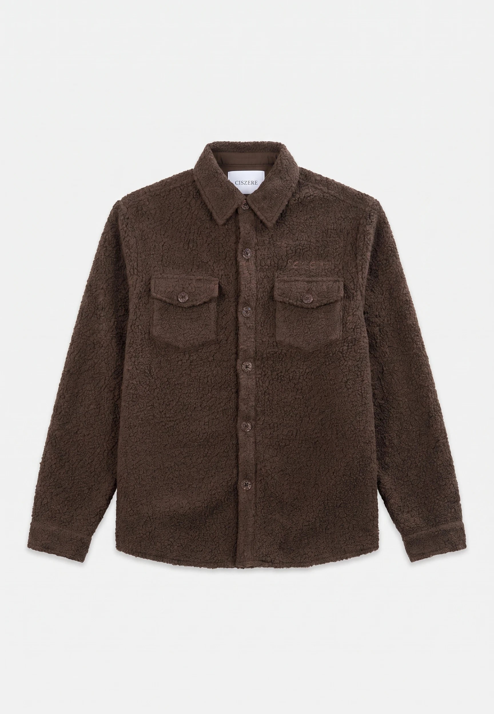 Dani boucle overshirt - Brown, flat lay