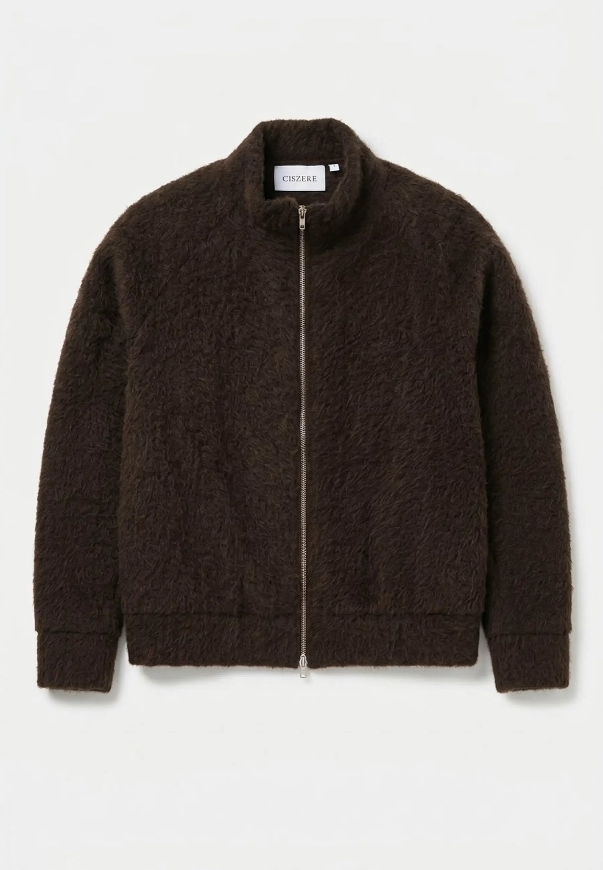 Frank fuzzy zip - Brown, flat lay
