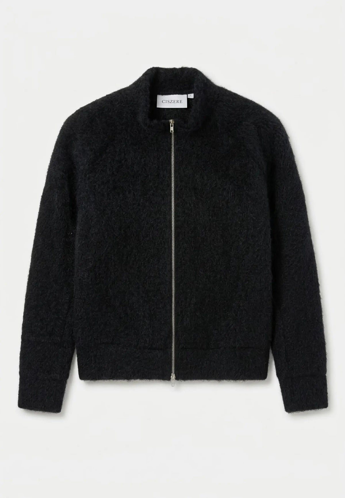 Frank fuzzy zip - Navy, flat lay