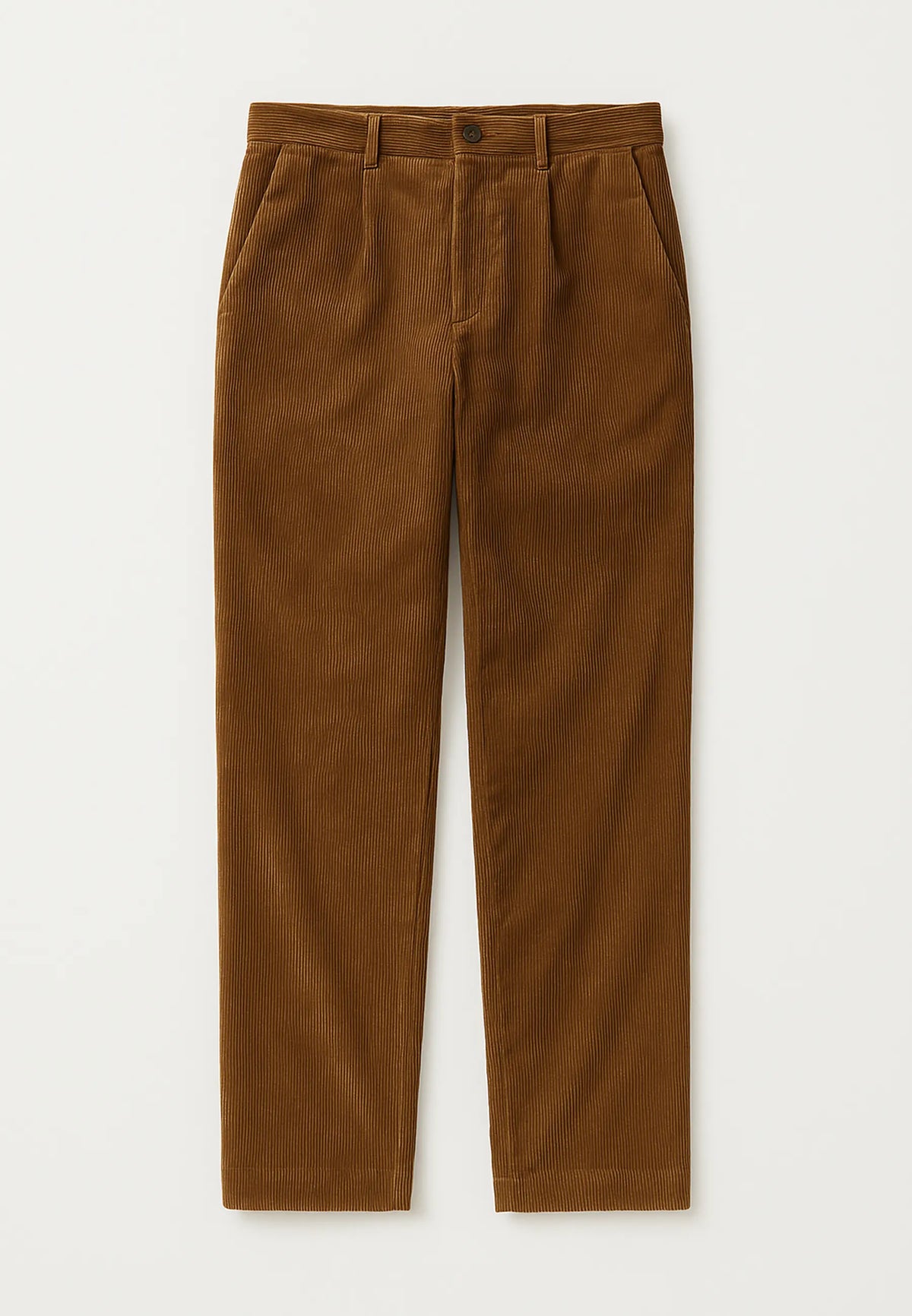 Lou cord trousers - Brown, on model