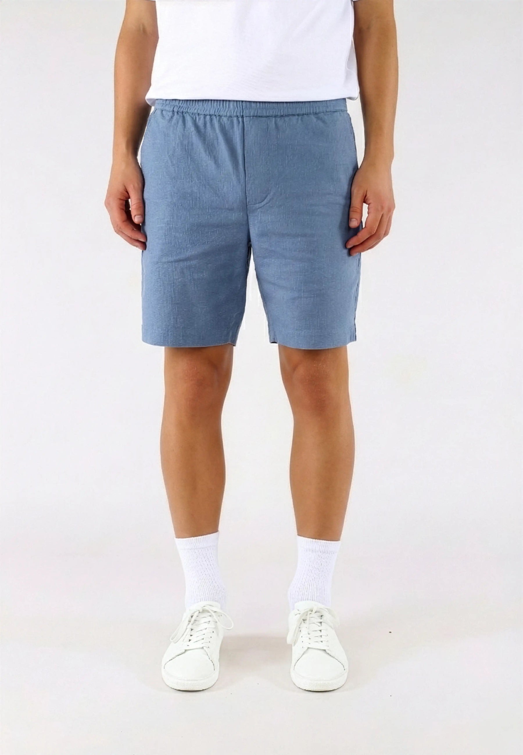 Linen Casual Set - Blue