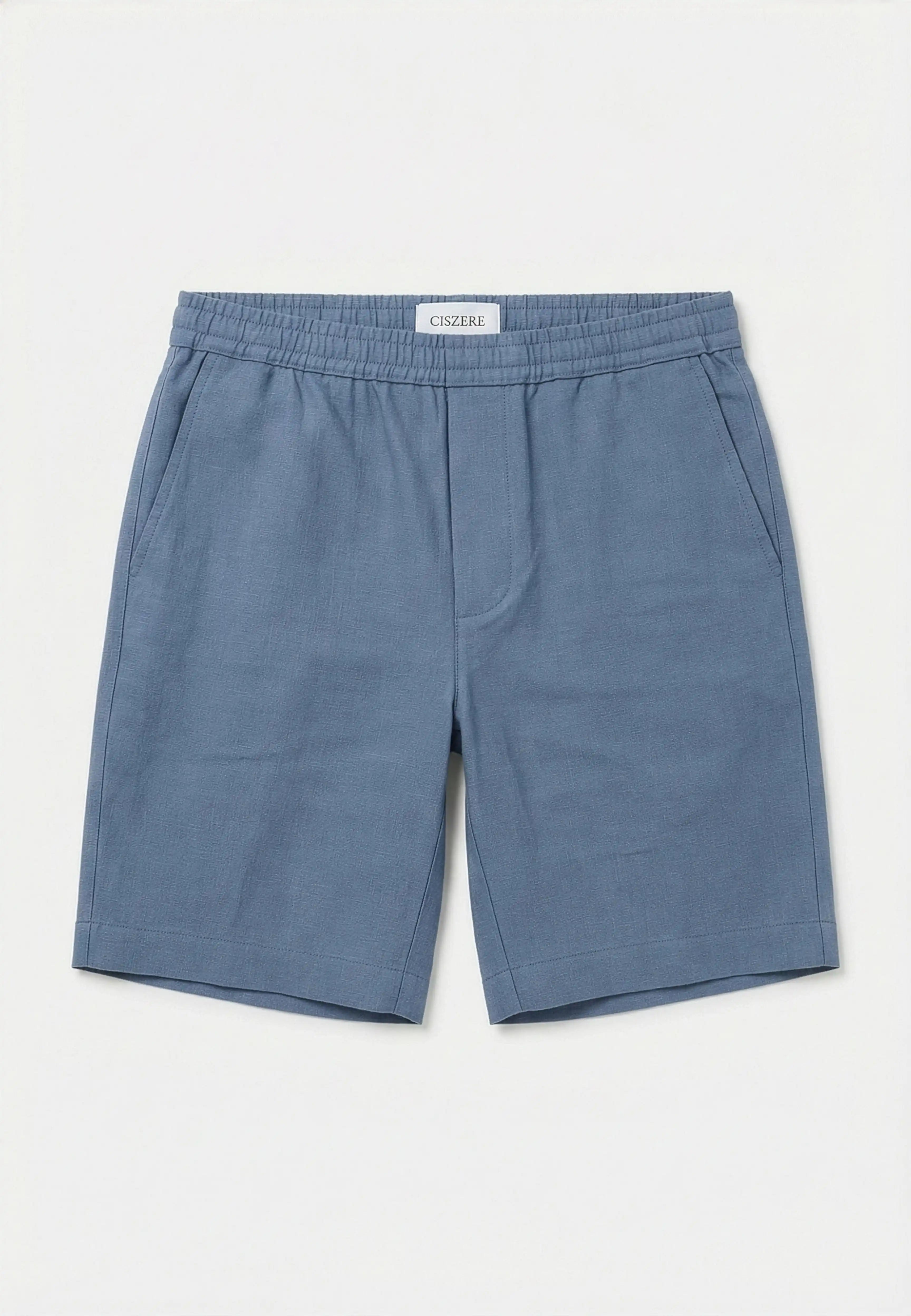 Mian linen shorts - Blue