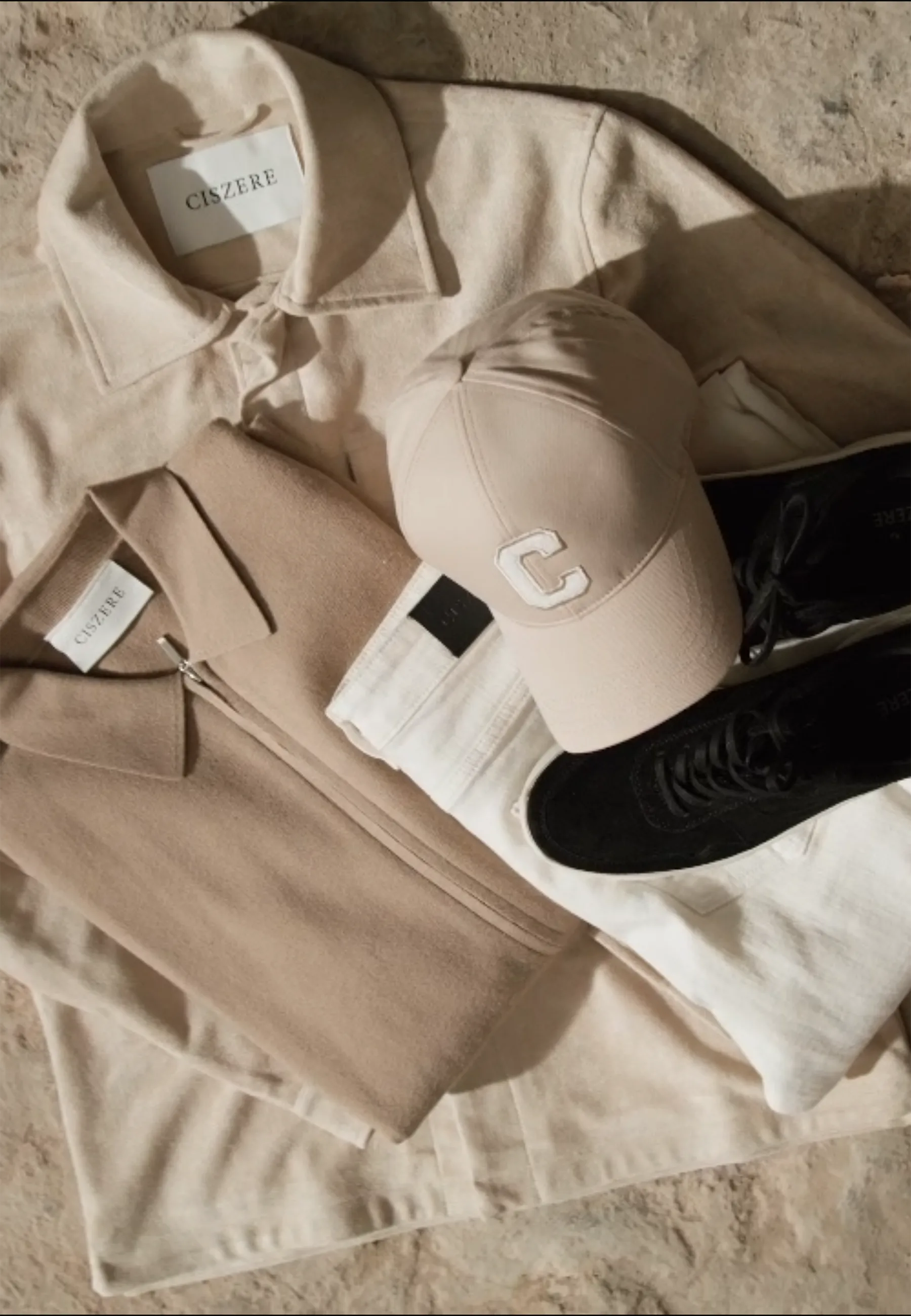 Nash vegan suede jacket - Beige