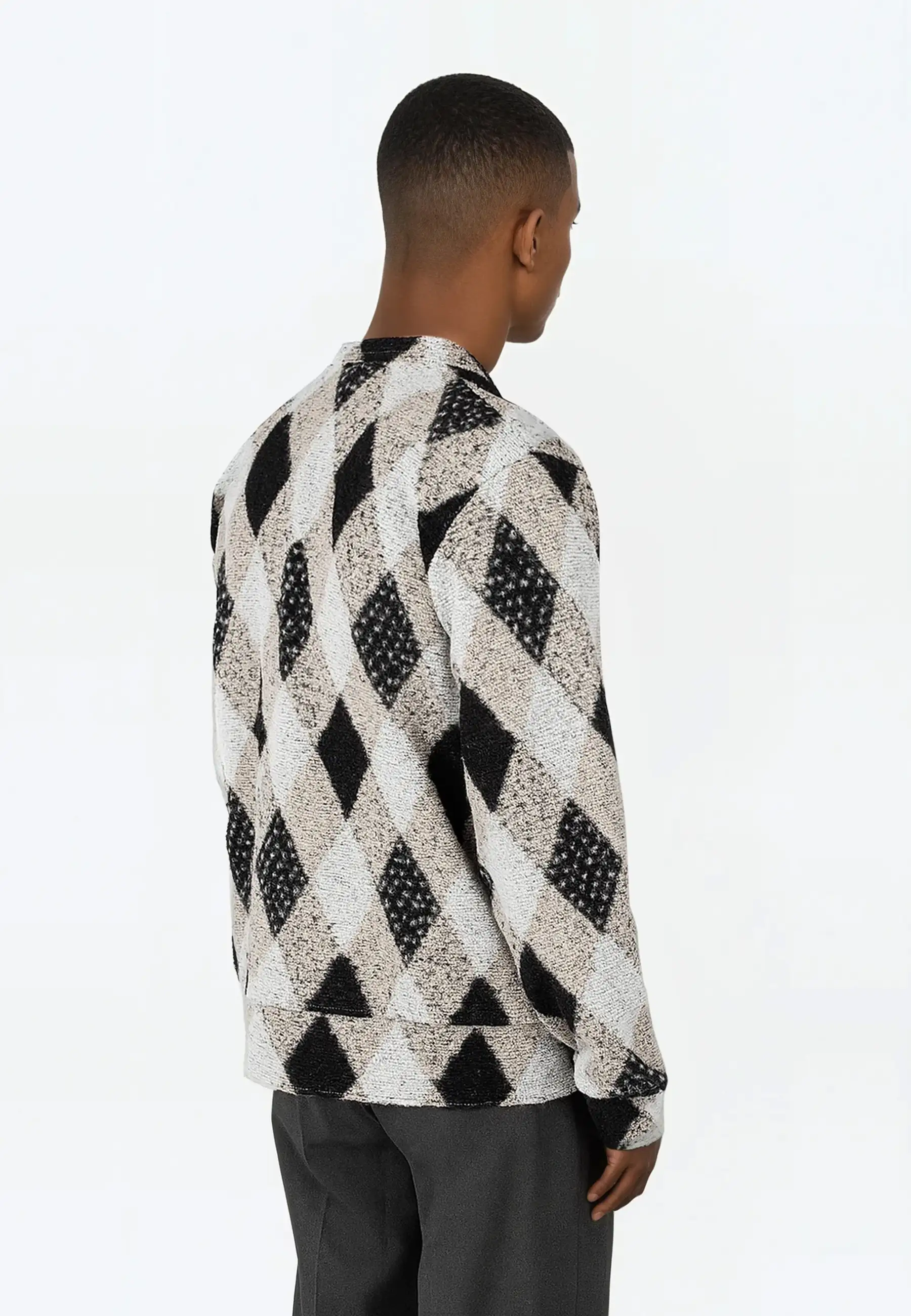 Parker knitted cardigan - Checked