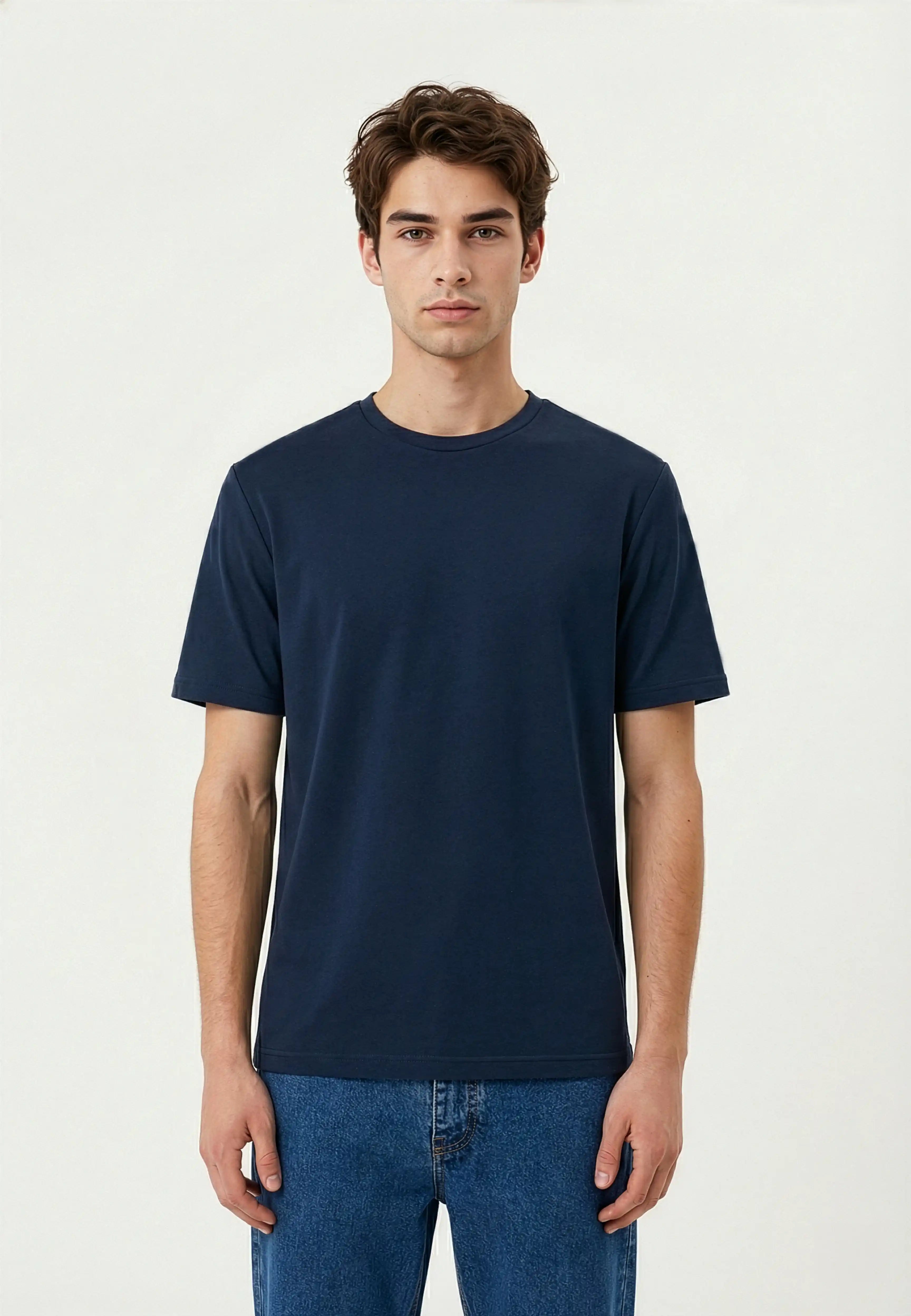 Riven viscose t-shirt - Blue