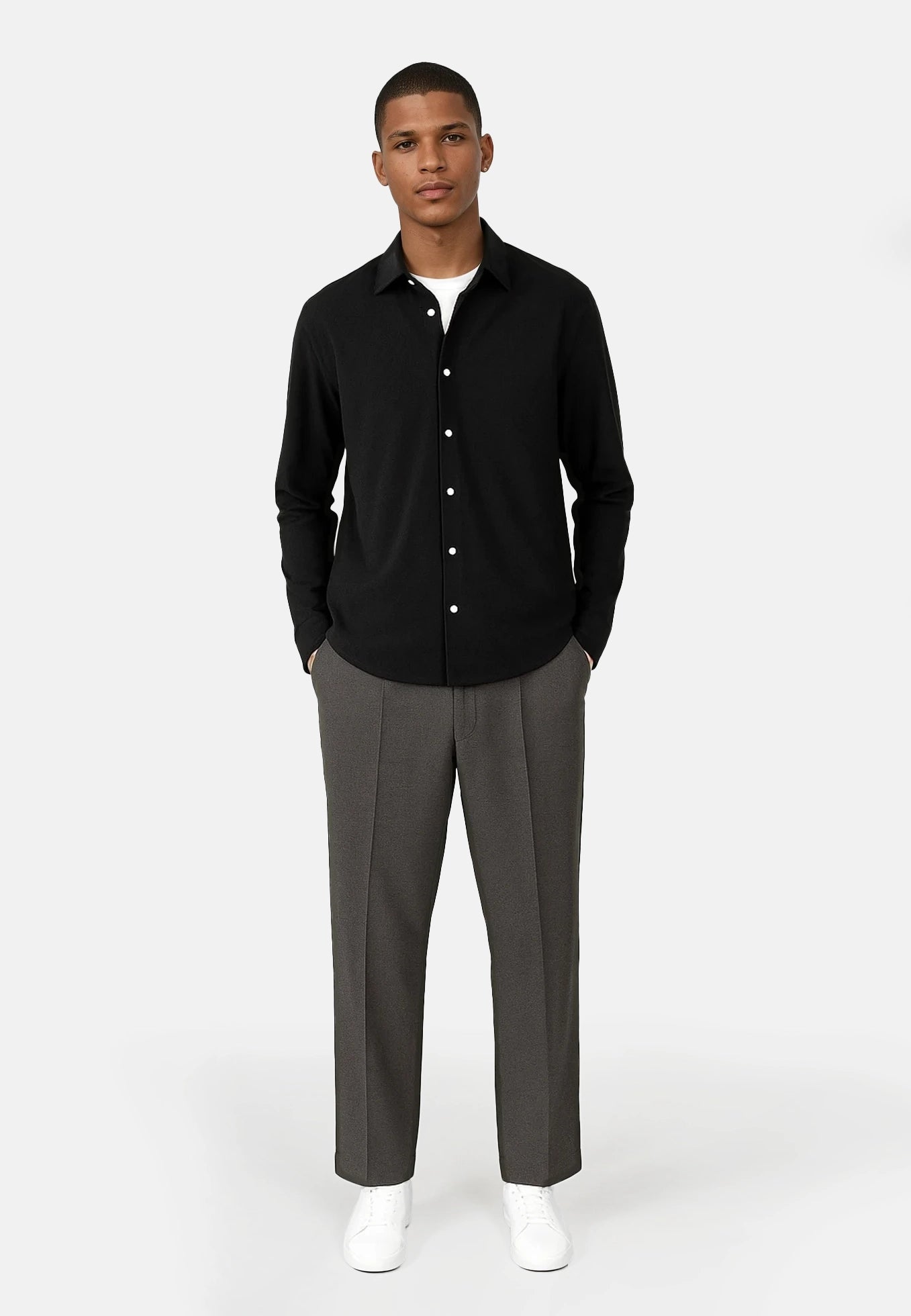 Walker cord shirt - Black