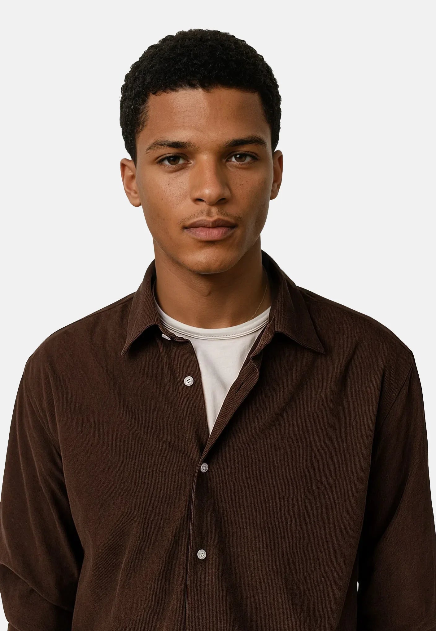 Walker cord shirt - Dark Brown