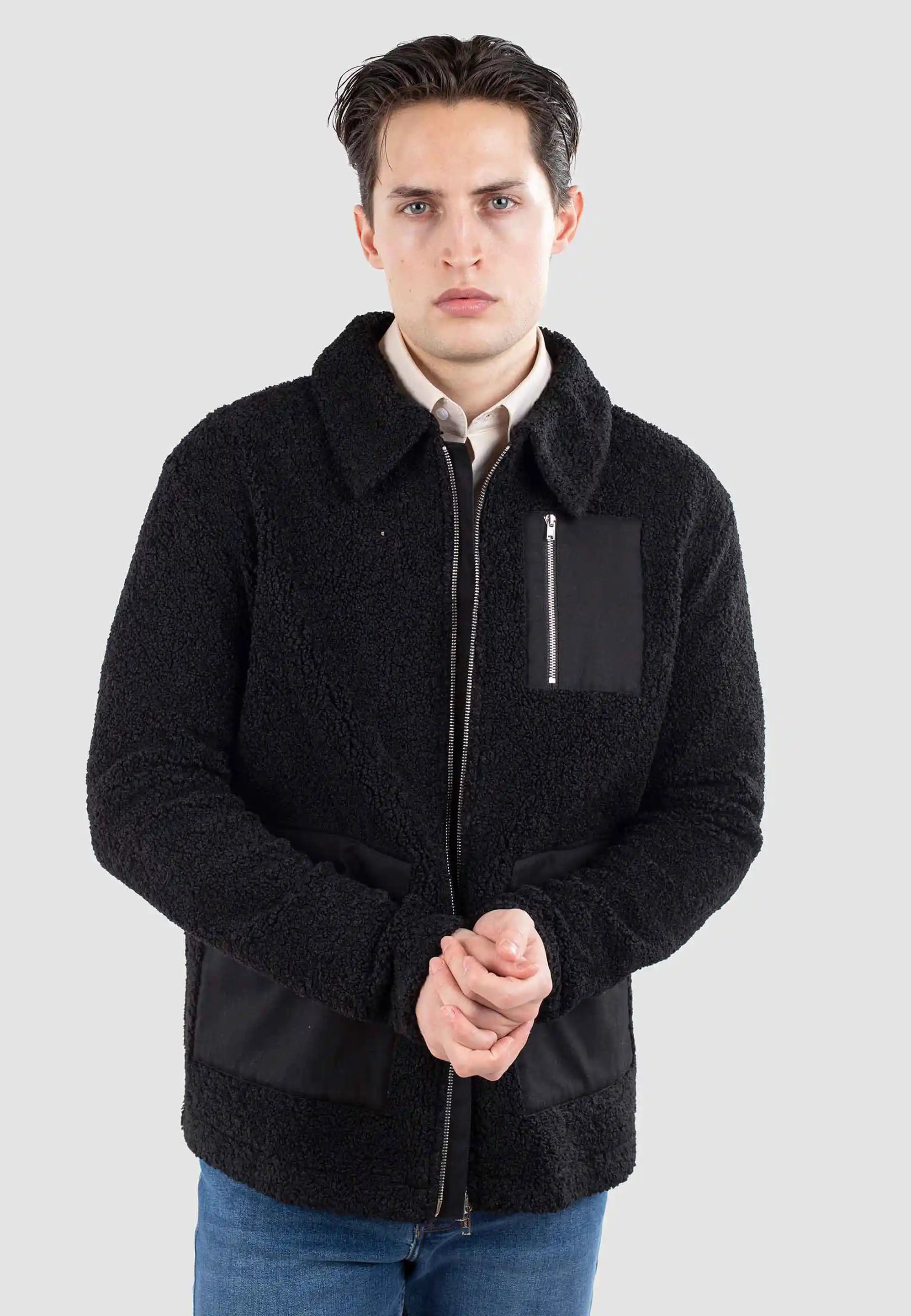 Jaden pile jacket - Black