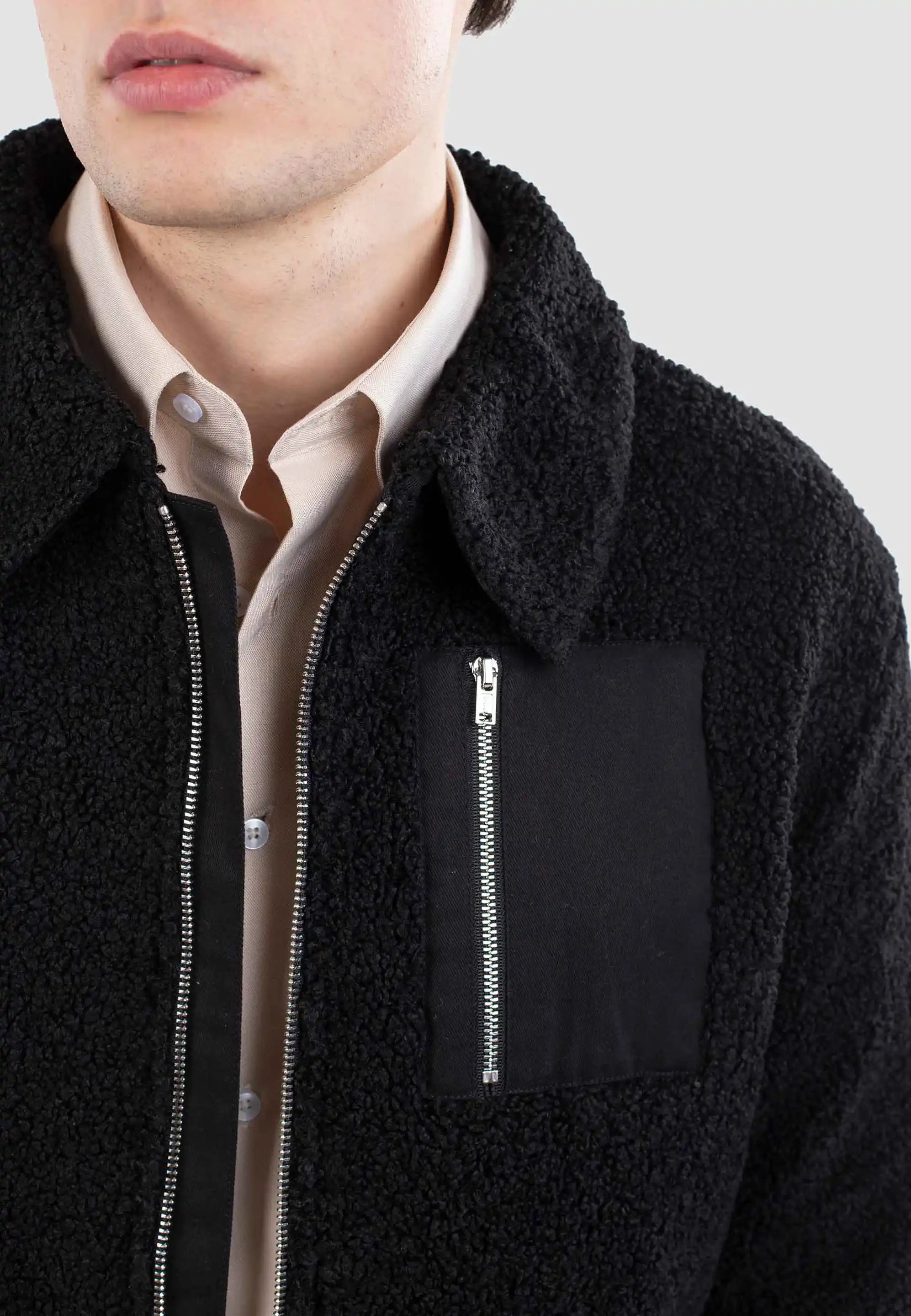 Jaden pile jacket - Black