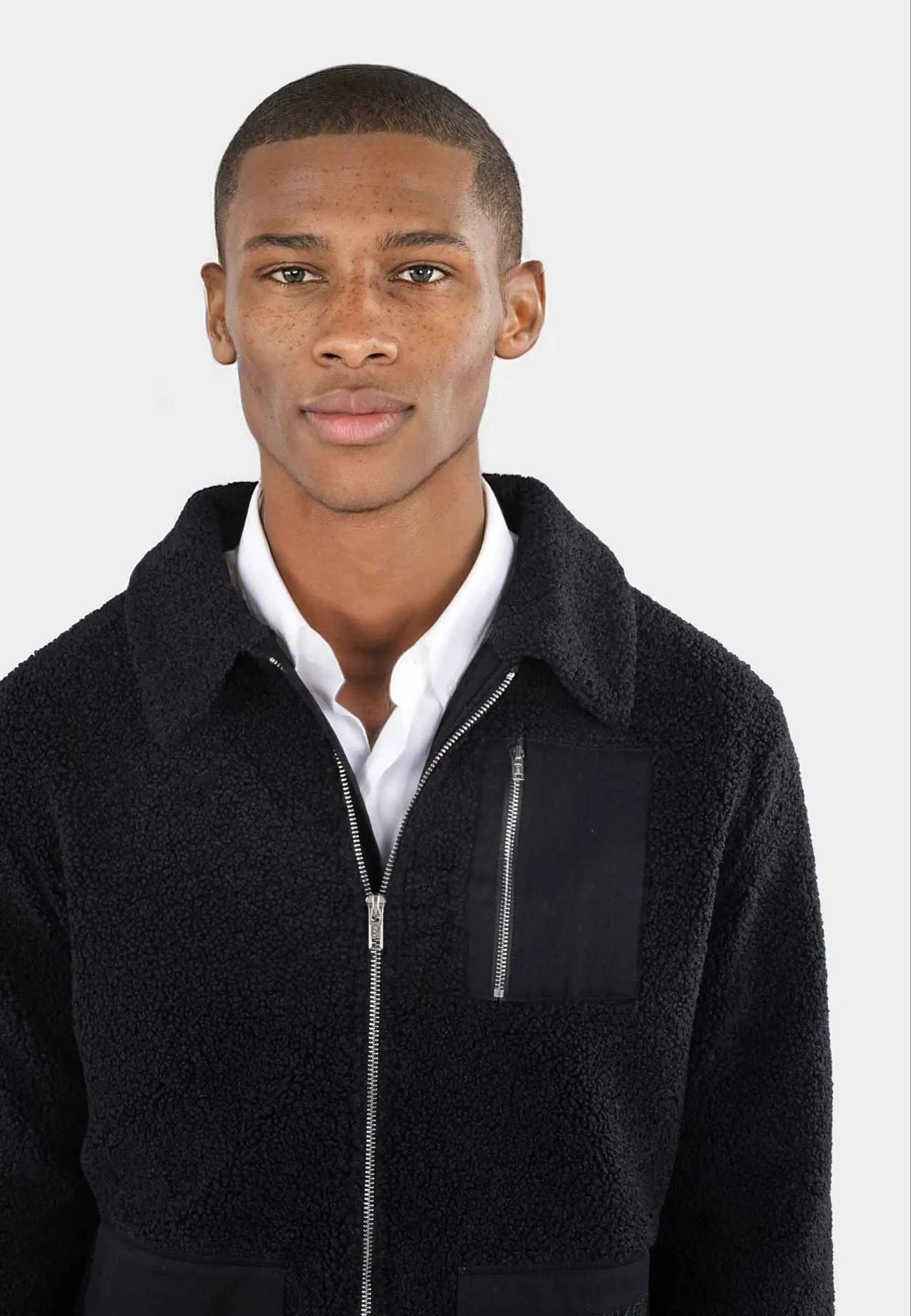 Jaden pile jacket - Black