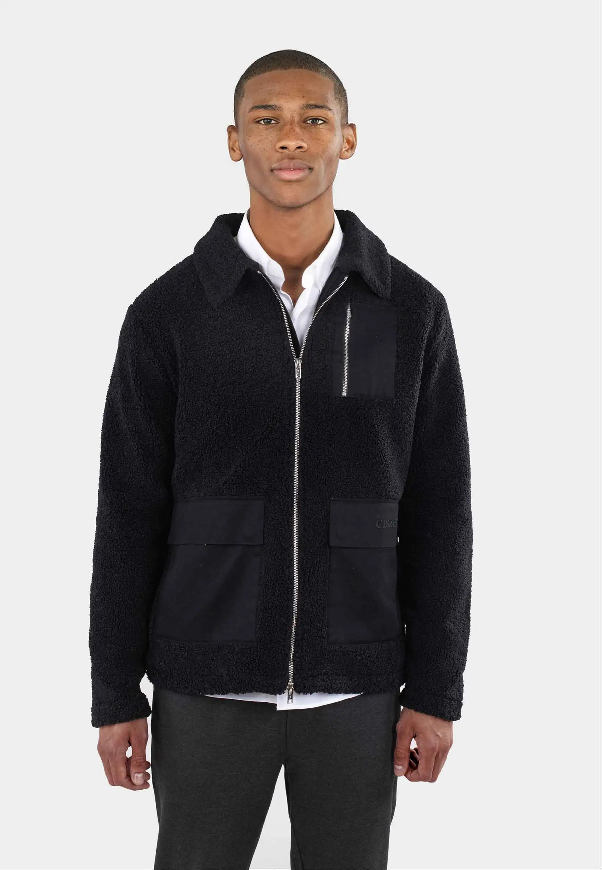 Jaden pile jacket - Black