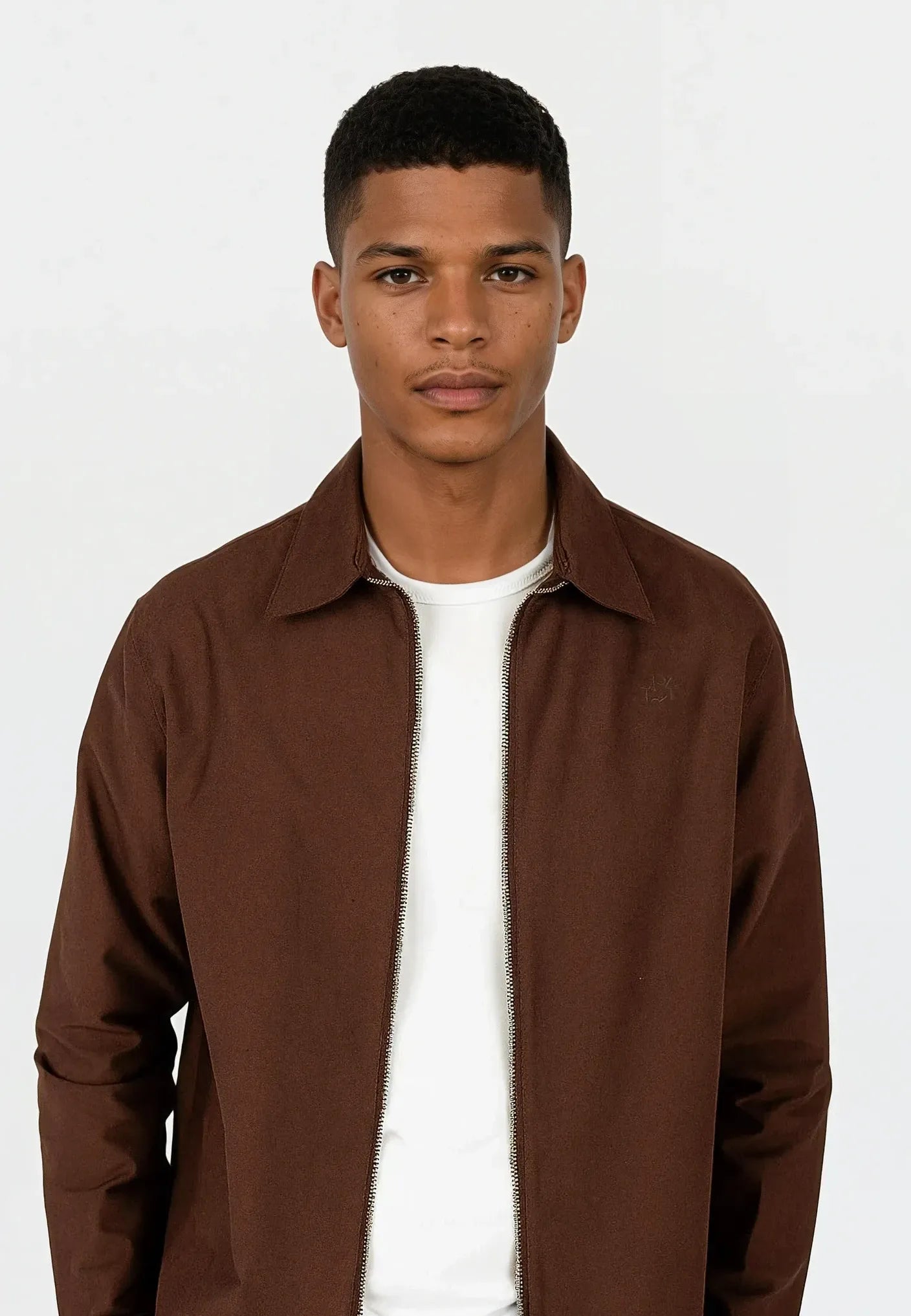 Aden oxford zip  - Dark Brown