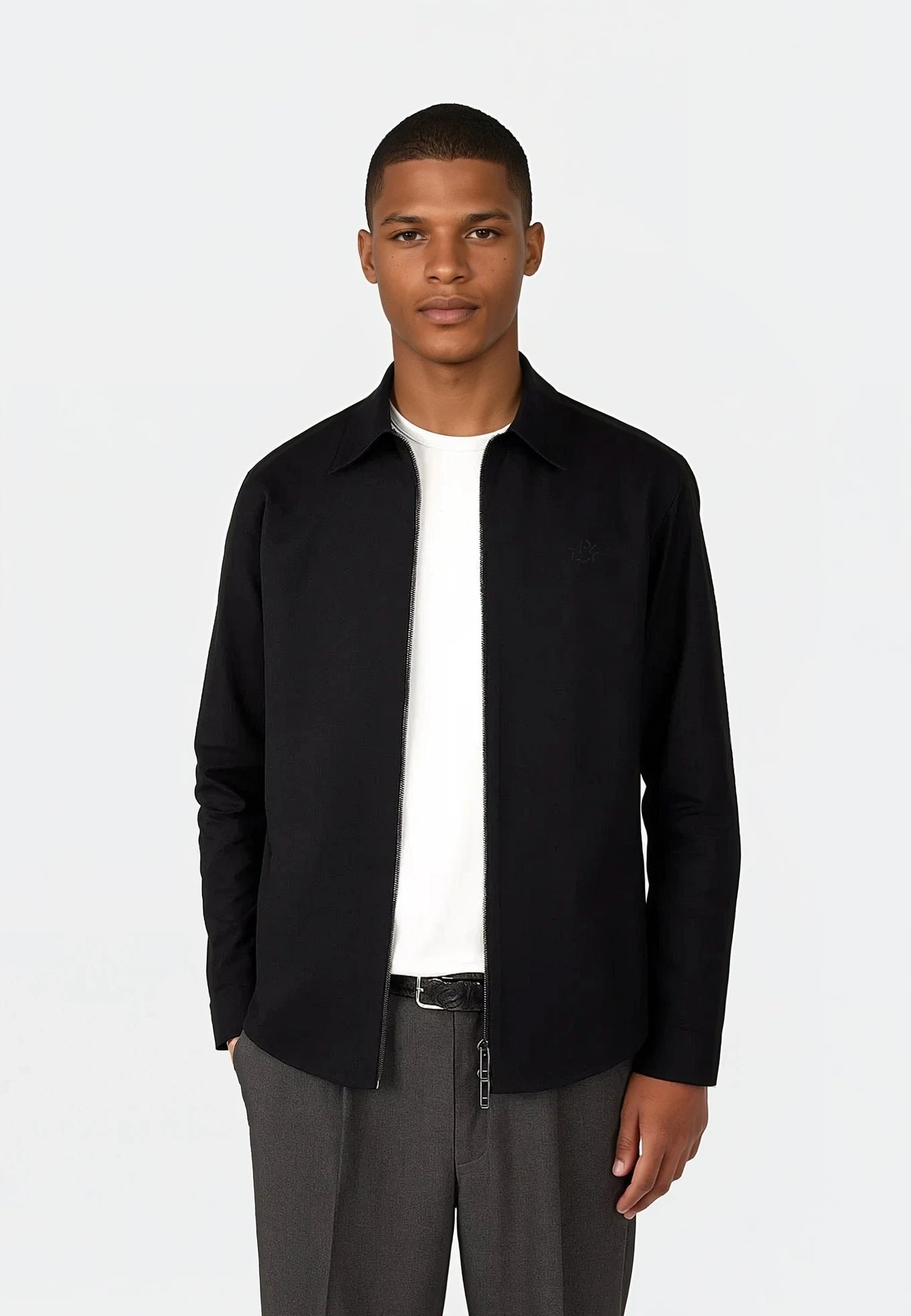Aden oxford zip  - Black