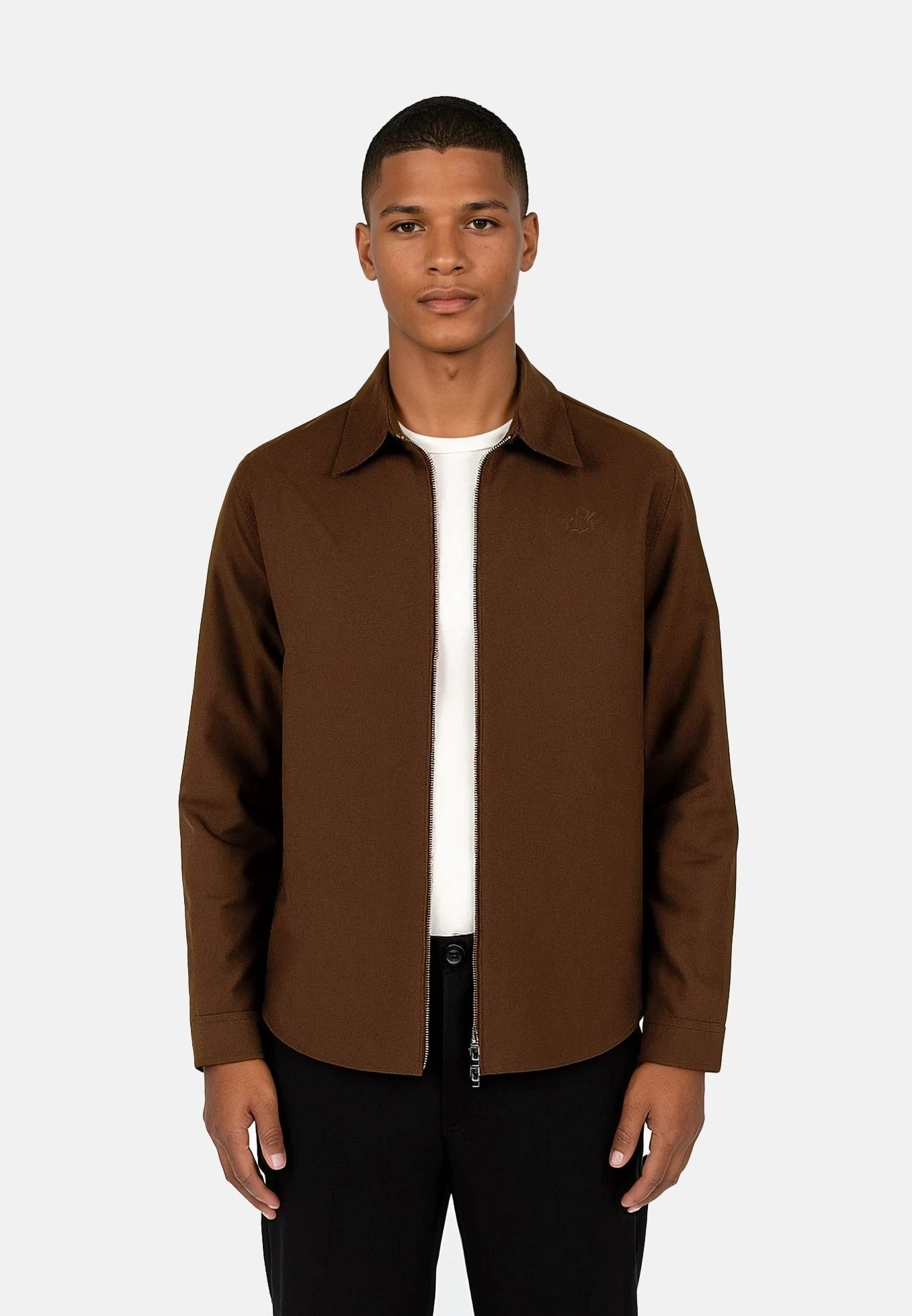 Aden oxford zip  - Dark Brown
