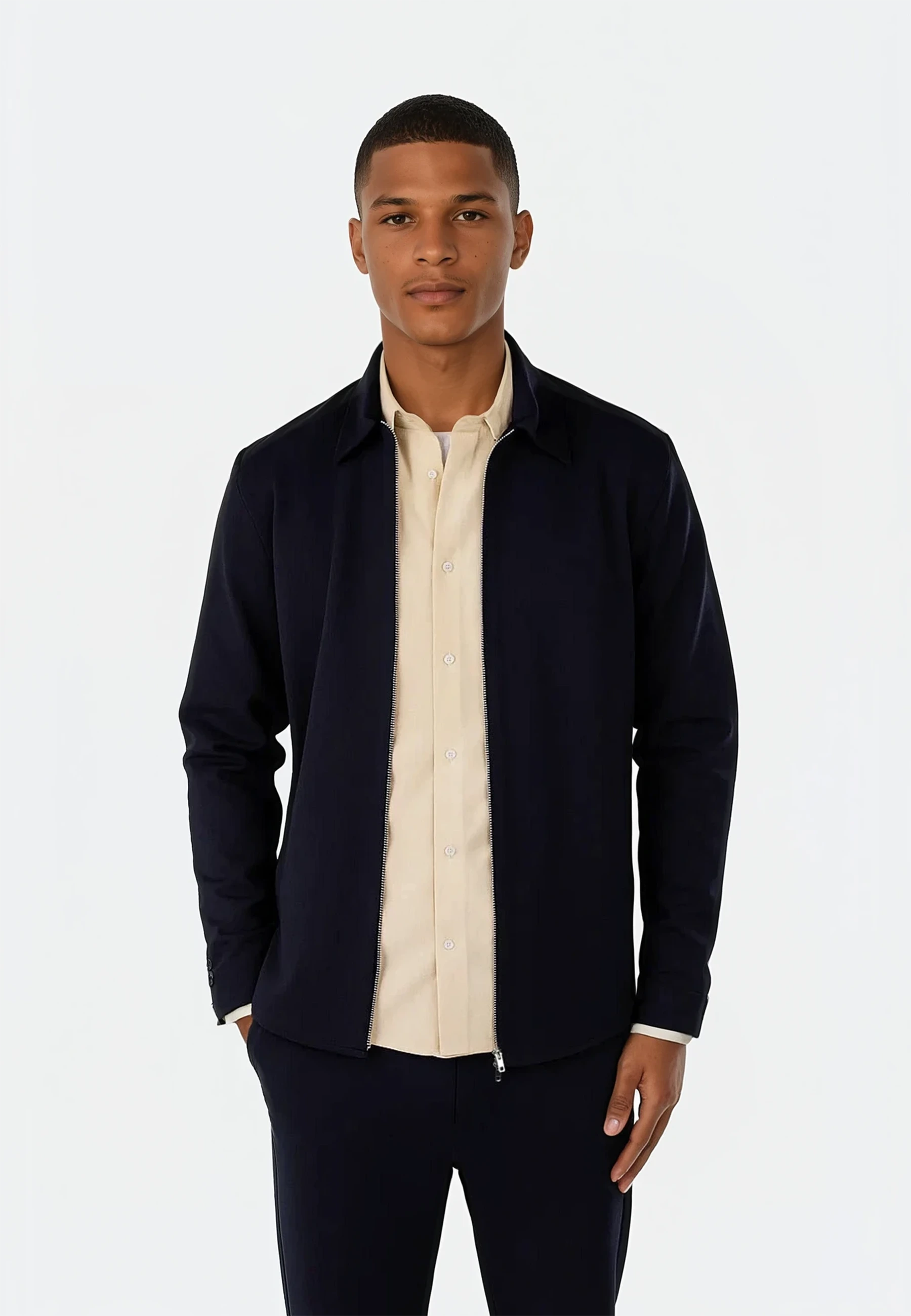 Aden superior stretch overshirt - Navy