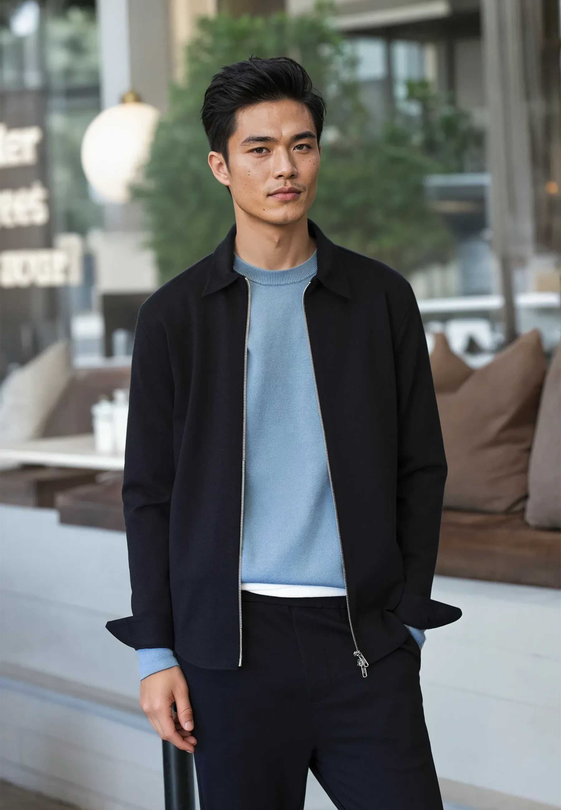 Aden superior stretch overshirt - Navy