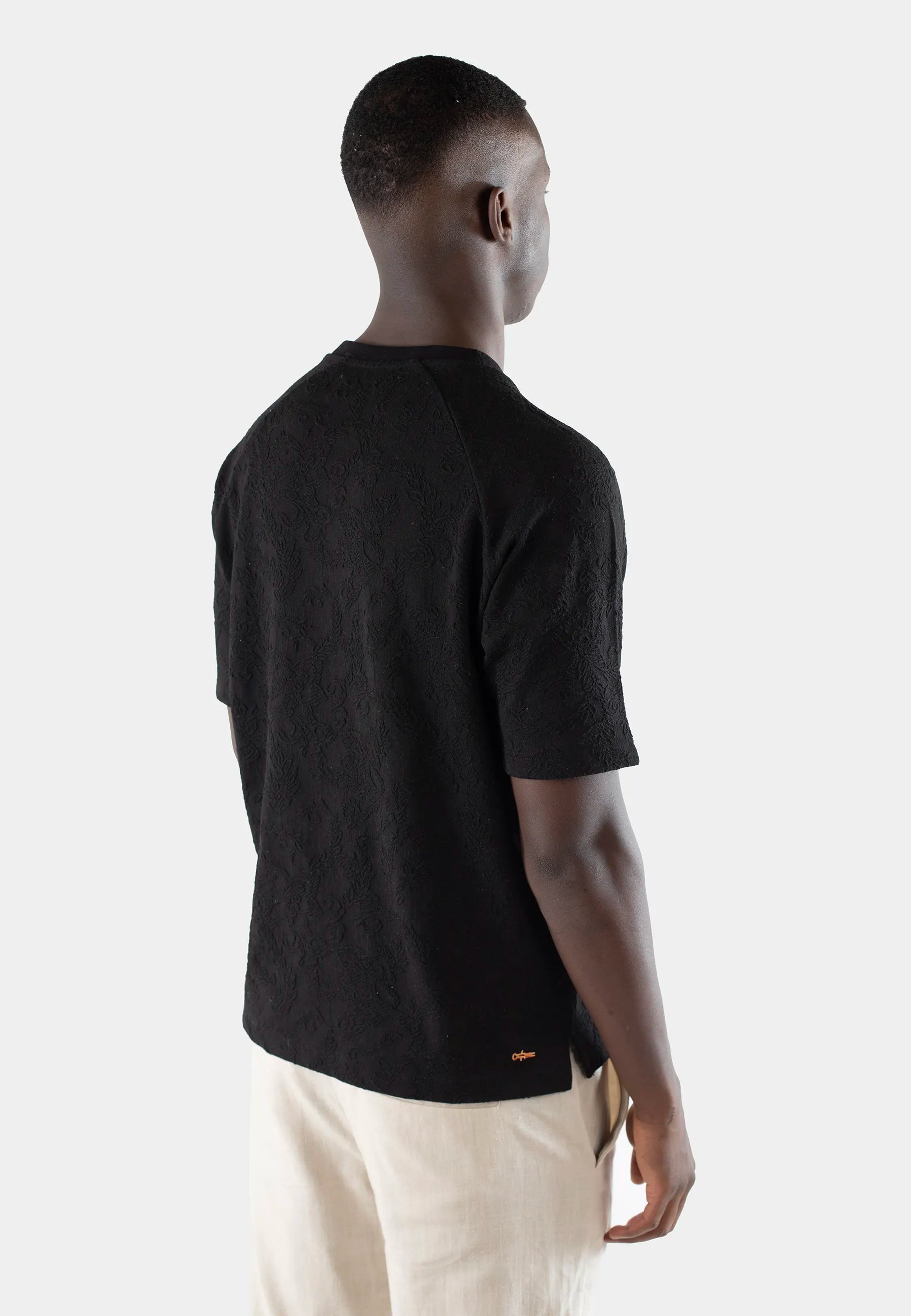 Noel jacquard t-shirt - Black