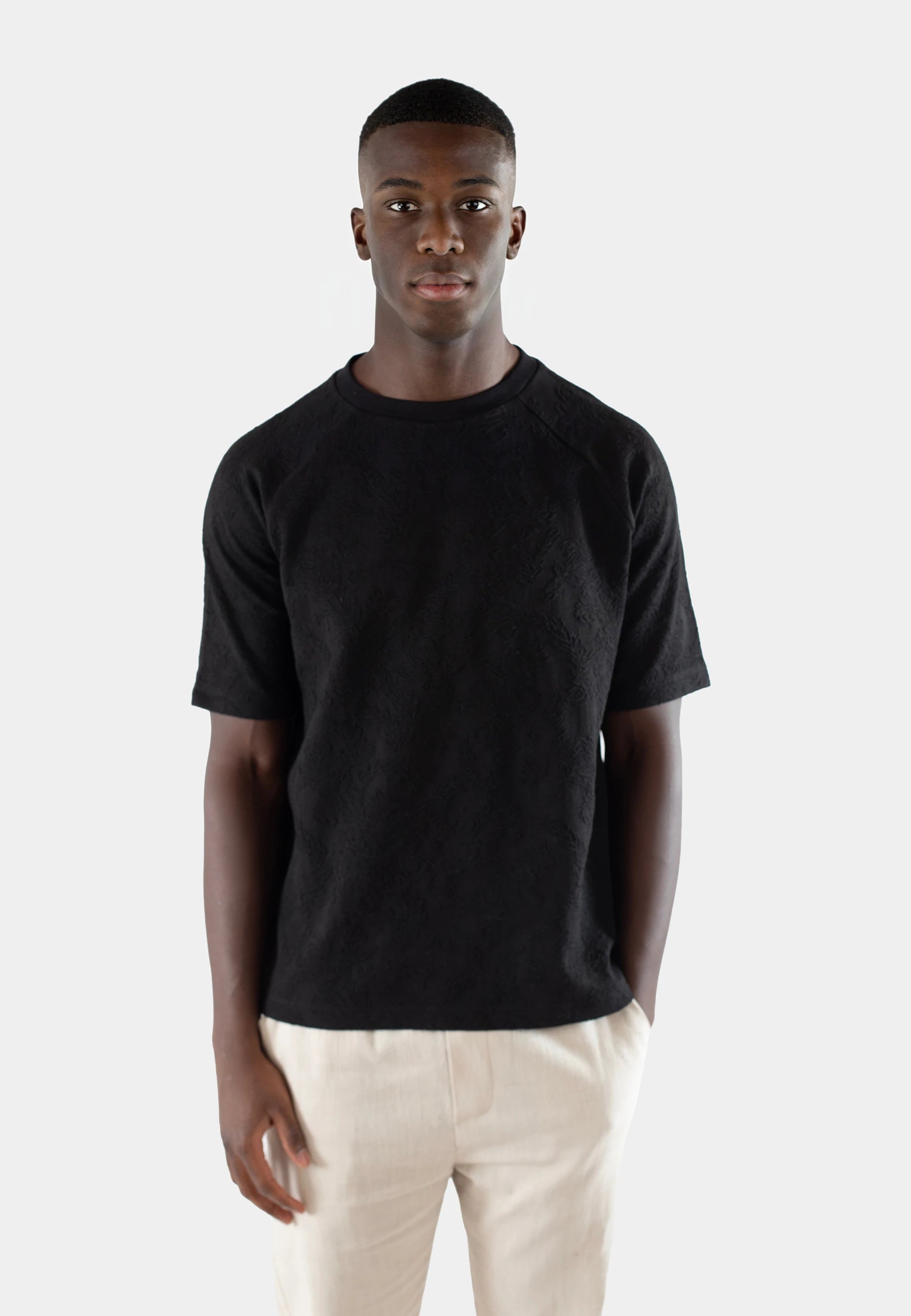 Noel jacquard t-shirt - Black
