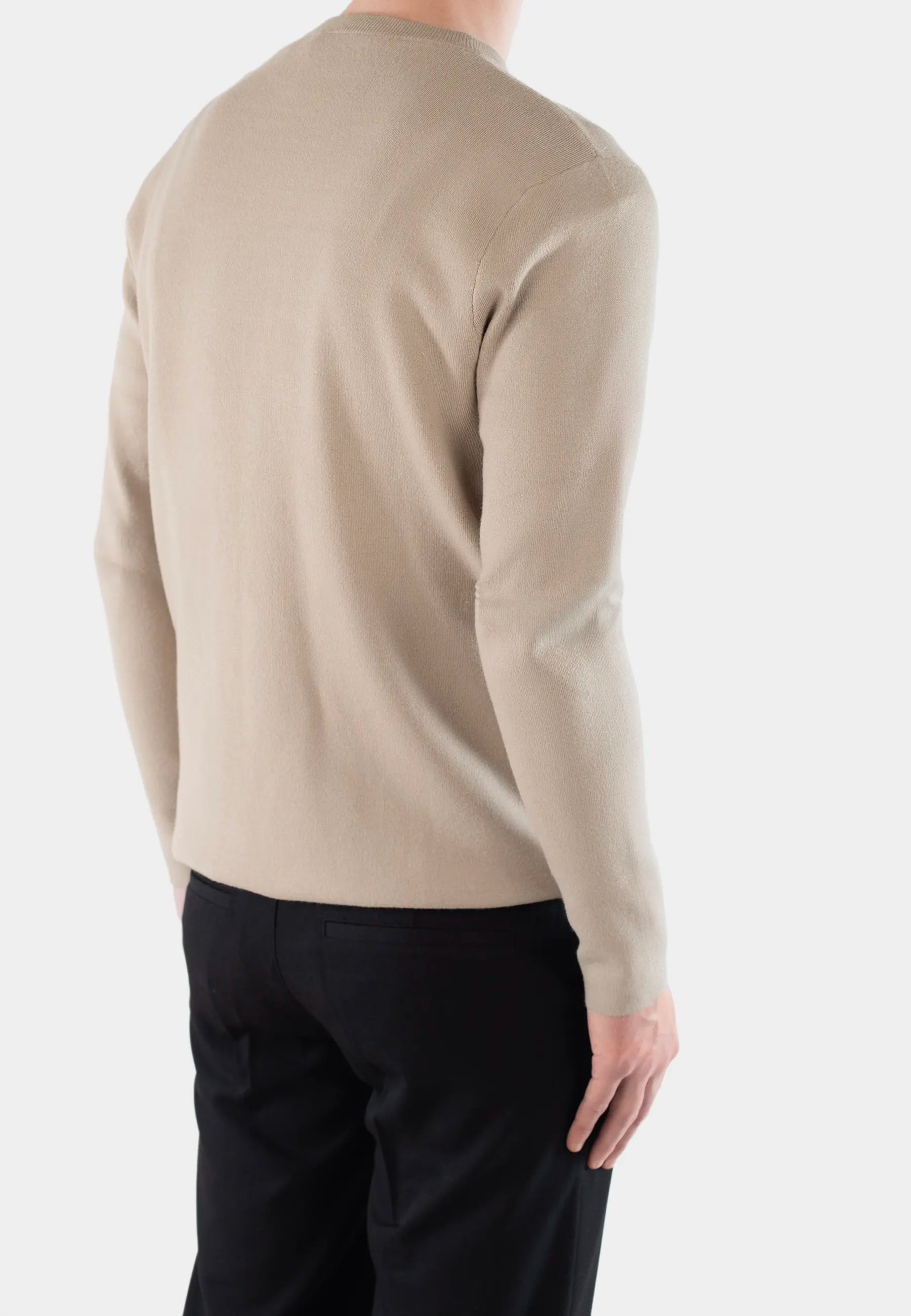 Clark knitted roundneck sweater - Light brown