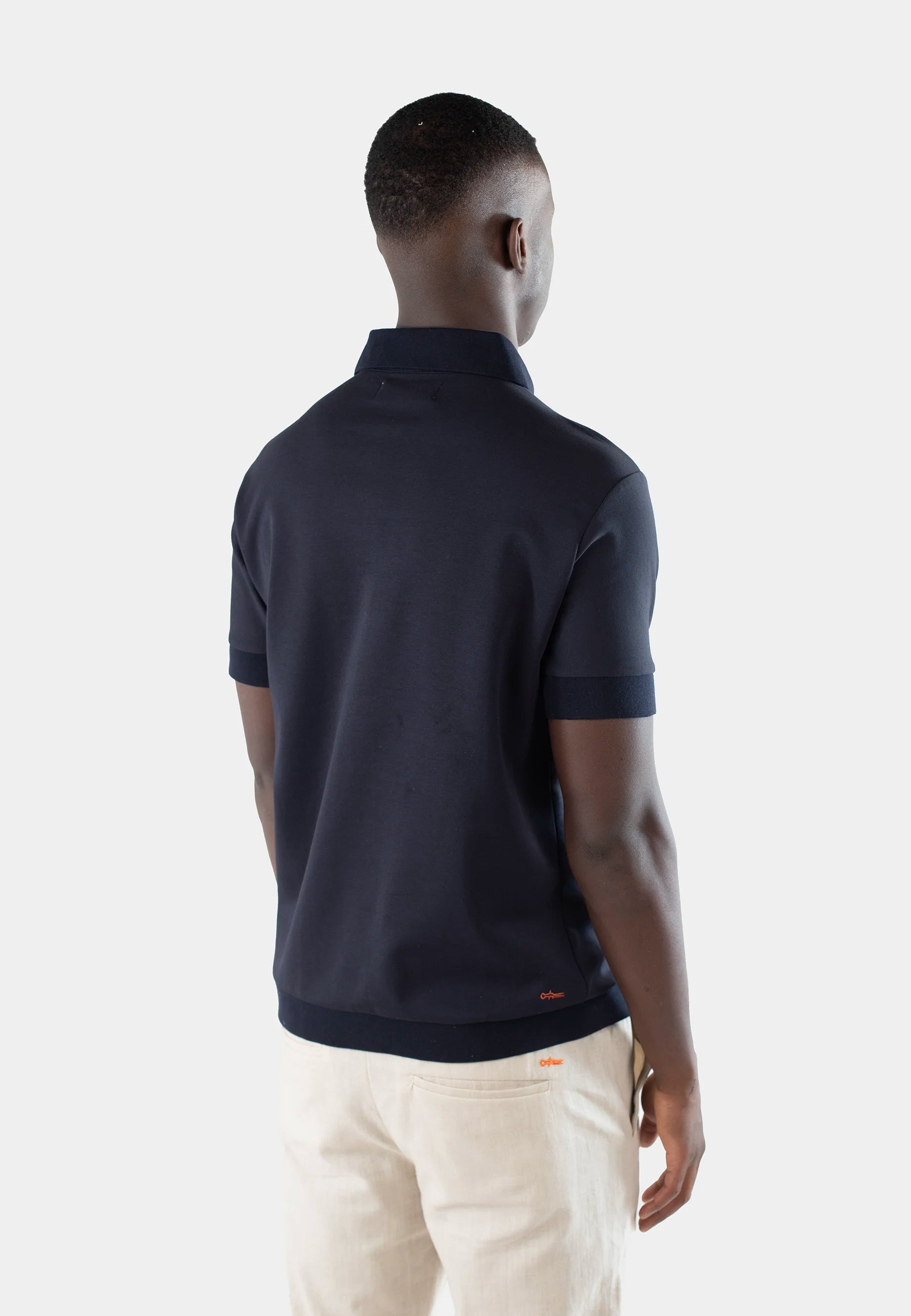 Clay halfzip skjorta - Marinblå