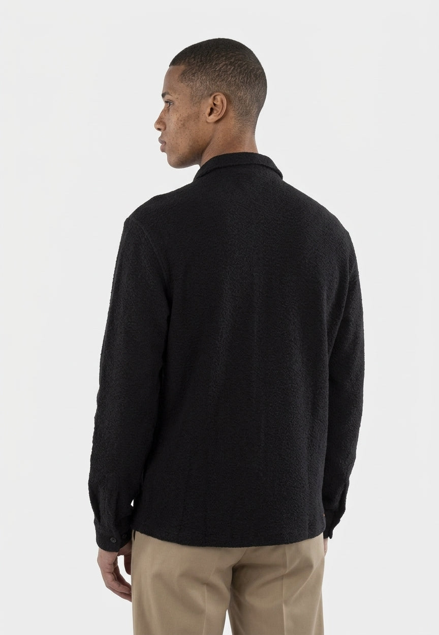 Damien boucle shirt - Black