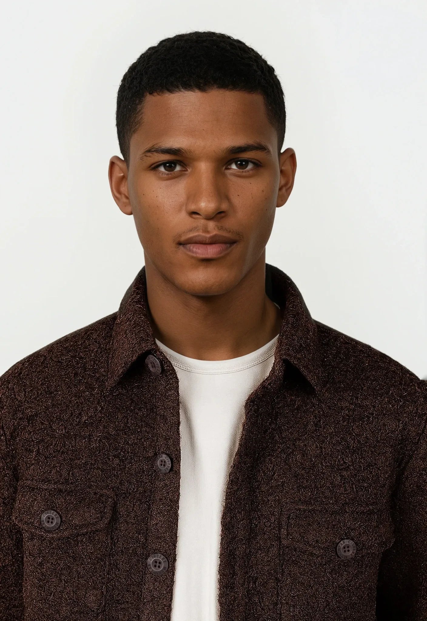 Dani boucle overshirt - Brown