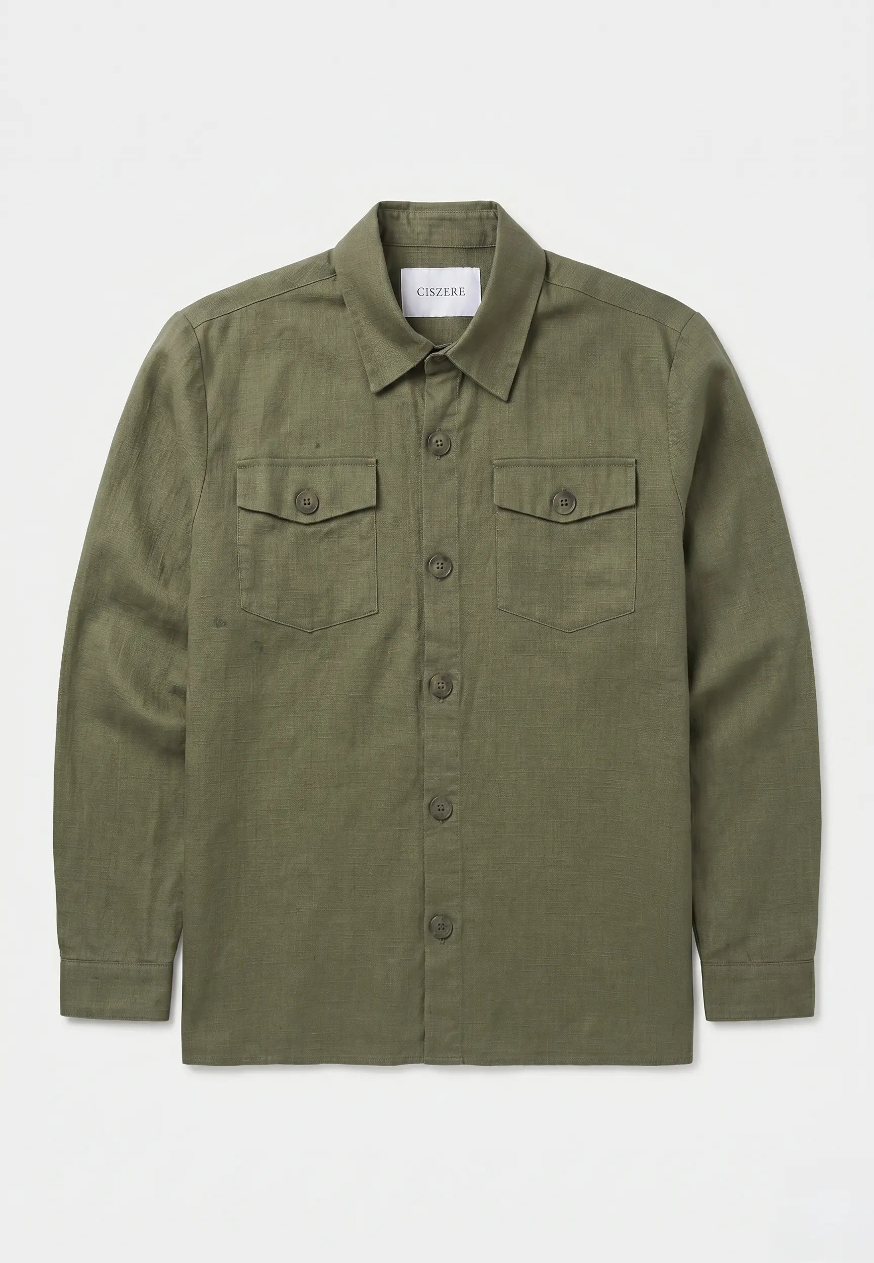 Dani linen overshirt - Sage Green